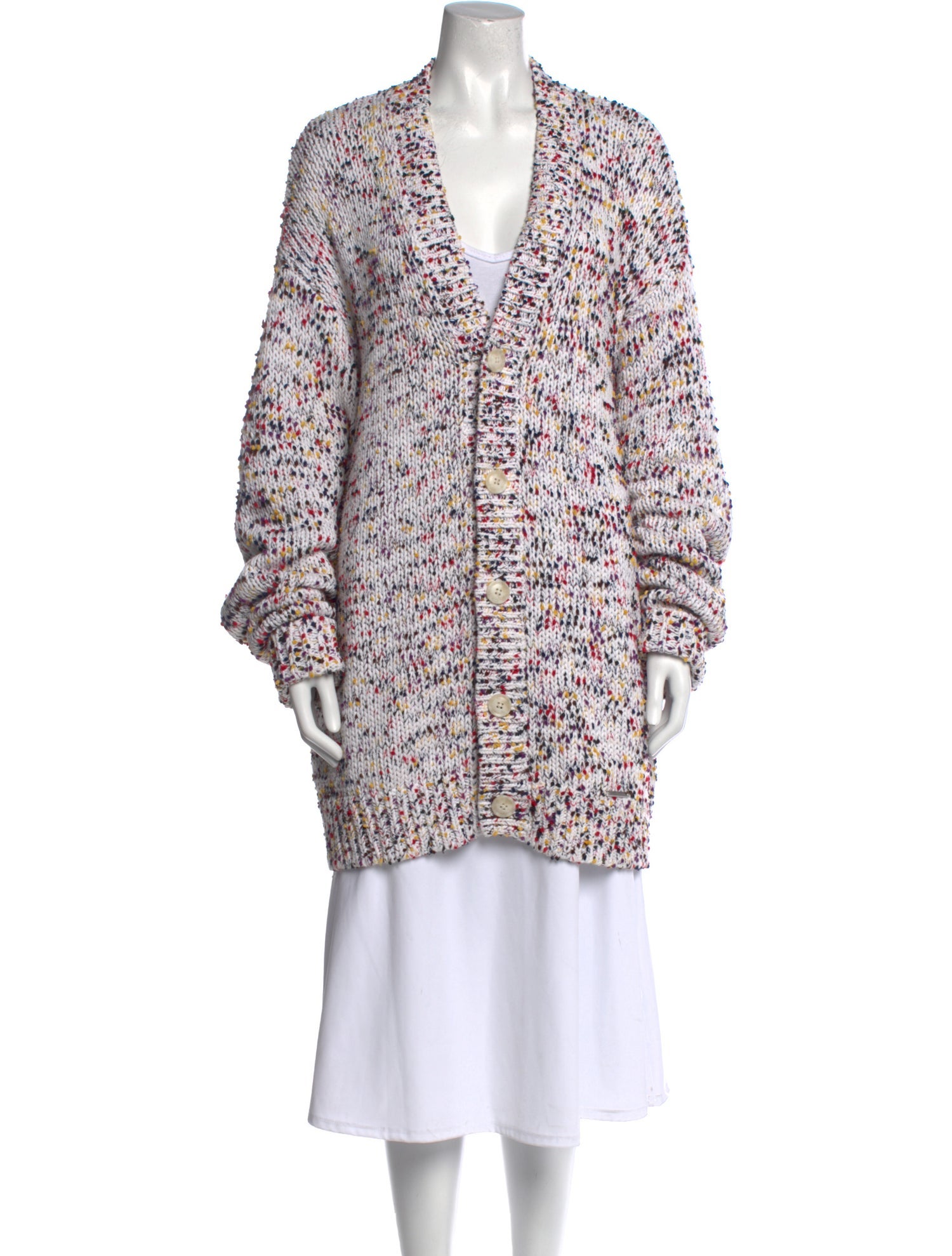 RtA Printed V-Neck Sweater