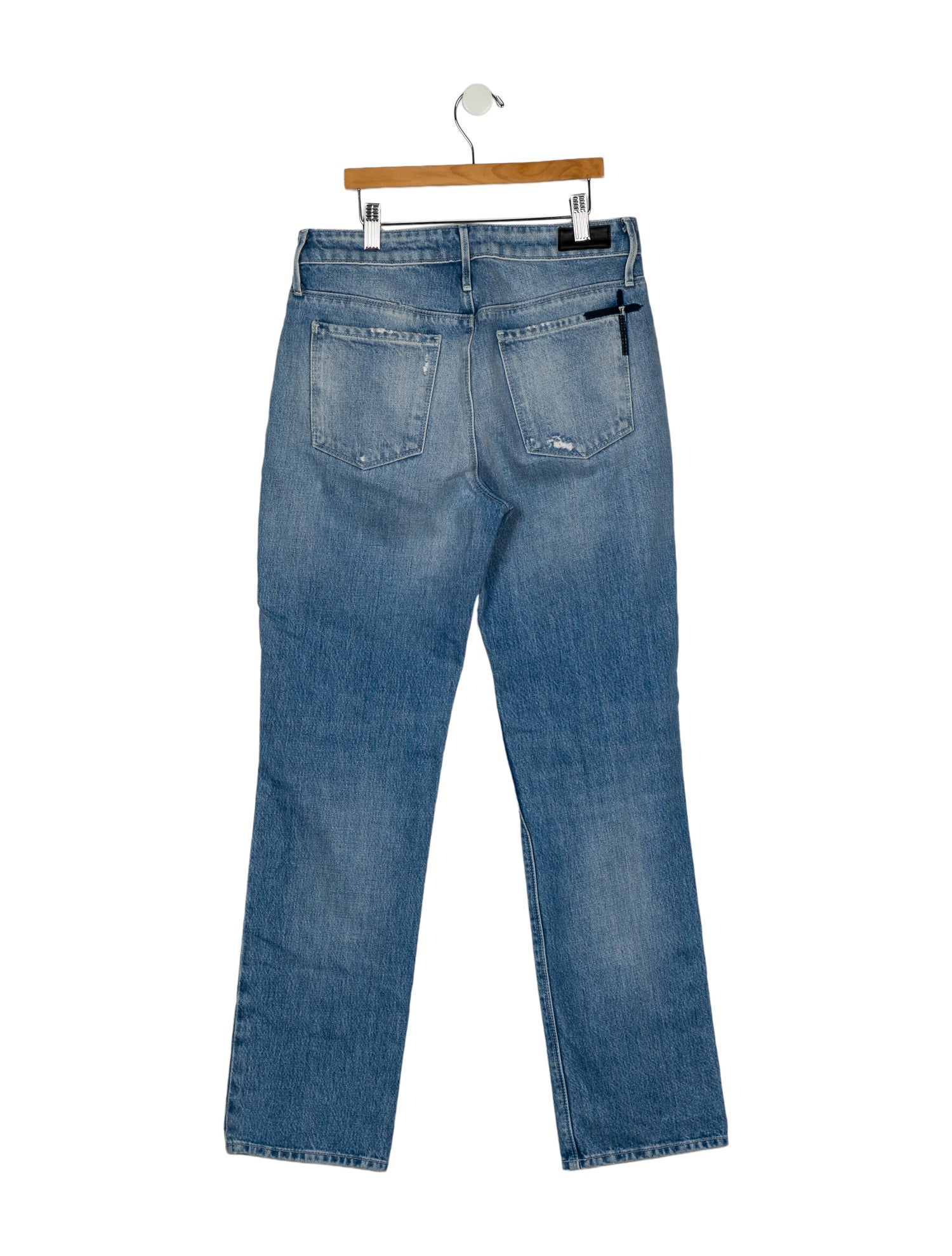 RtA Mid-Rise Straight Leg Jeans
