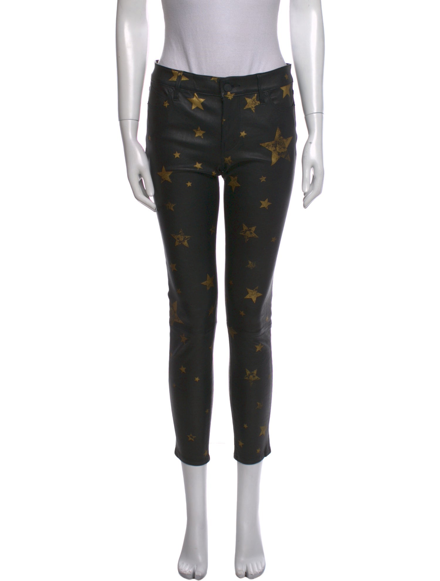 RtA Lambskin Skinny Leg Pants