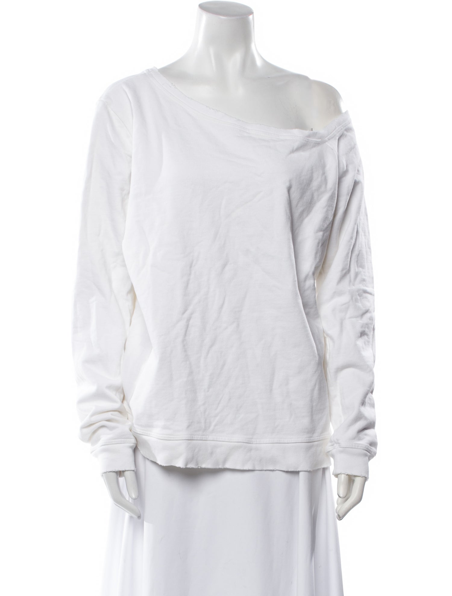 RtA One-Shoulder Long Sleeve Sweatshirt