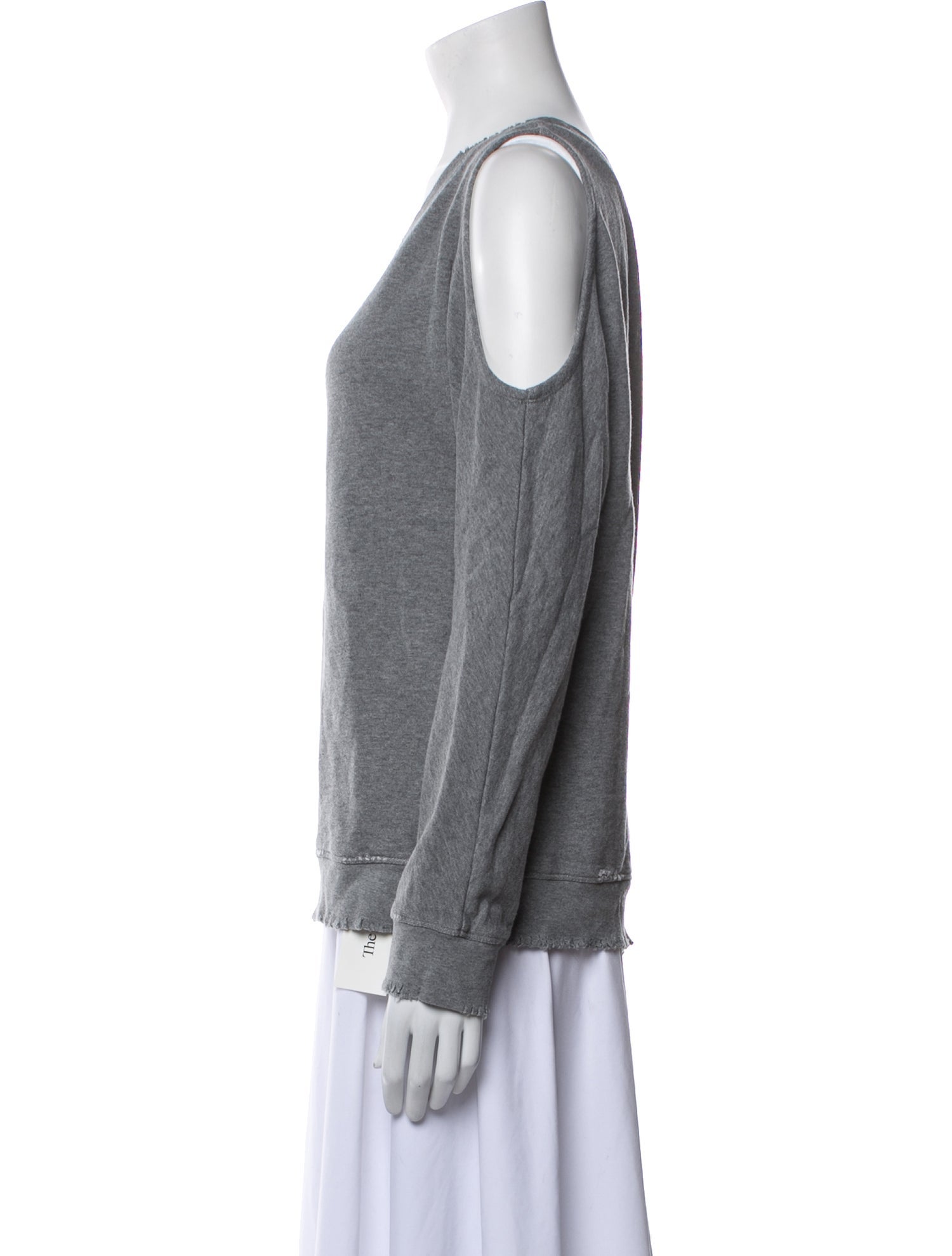 RtA One-Shoulder Long Sleeve Sweatshirt