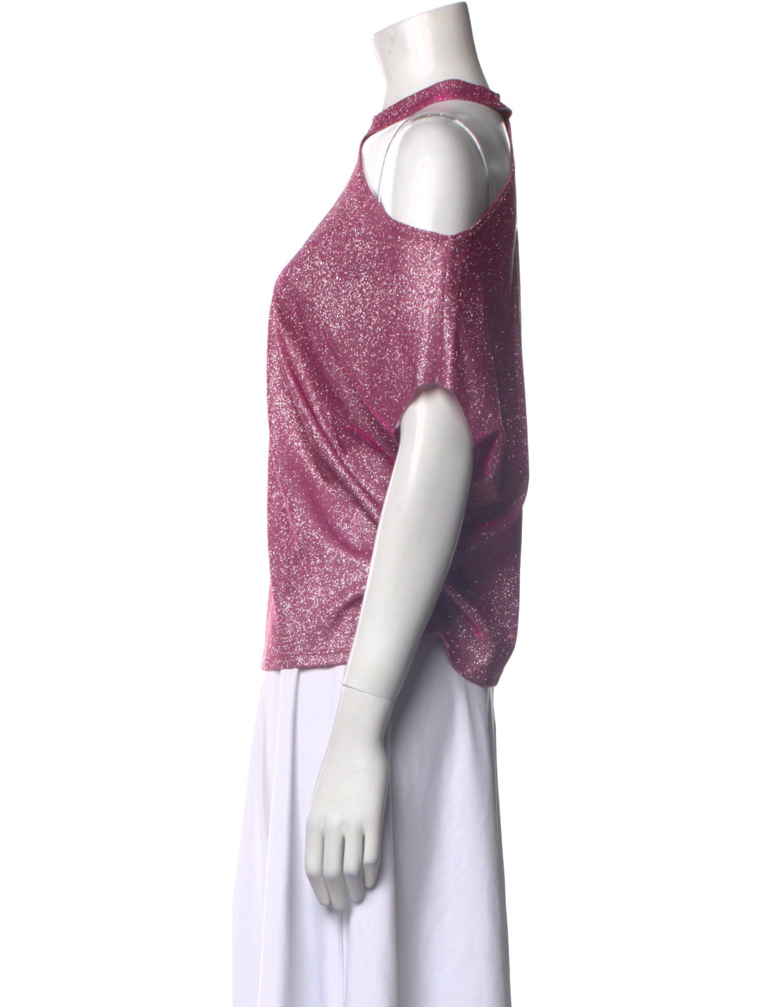 RtA Mock Neck Short Sleeve Top