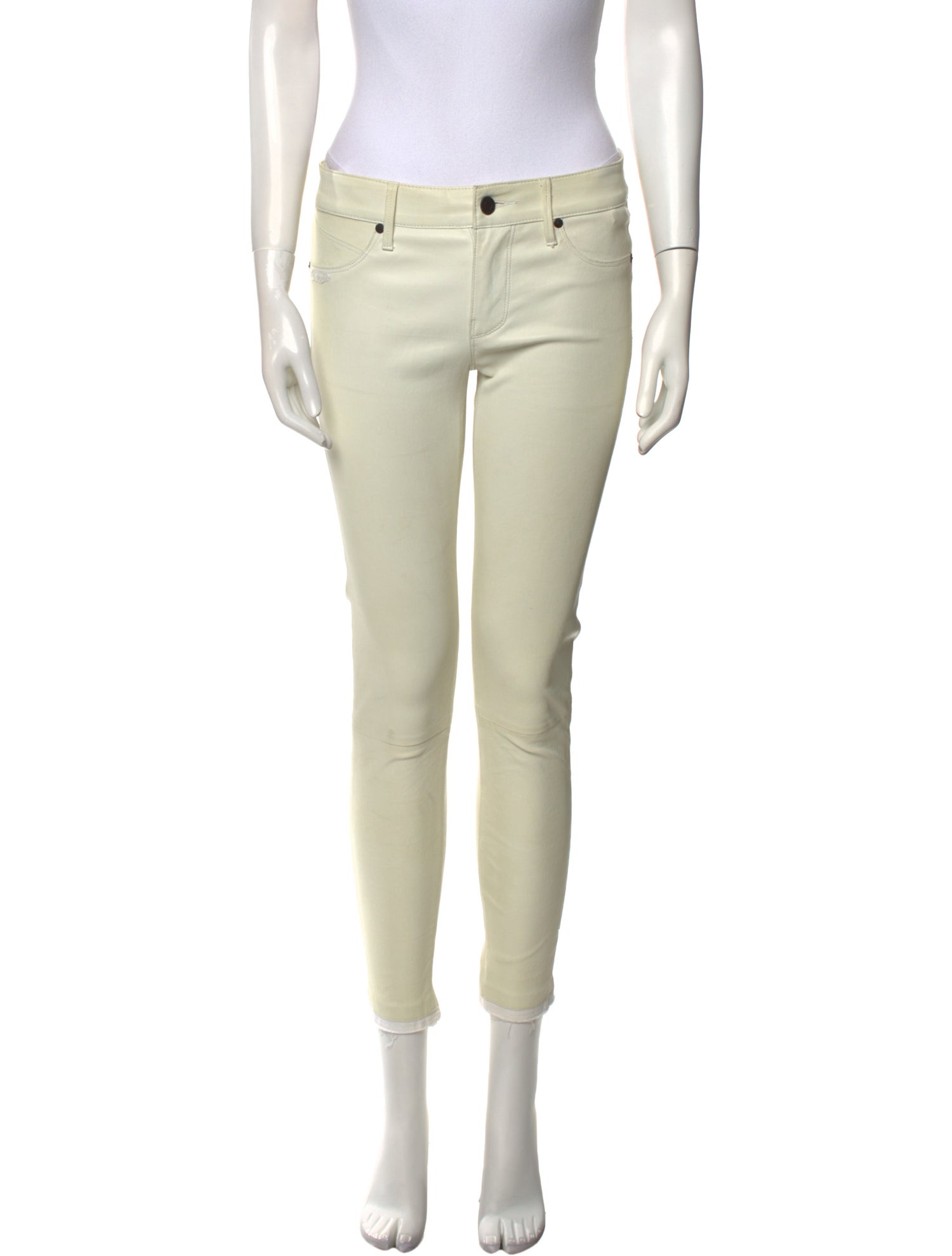 RtA Lamb Leather Skinny Leg Pants