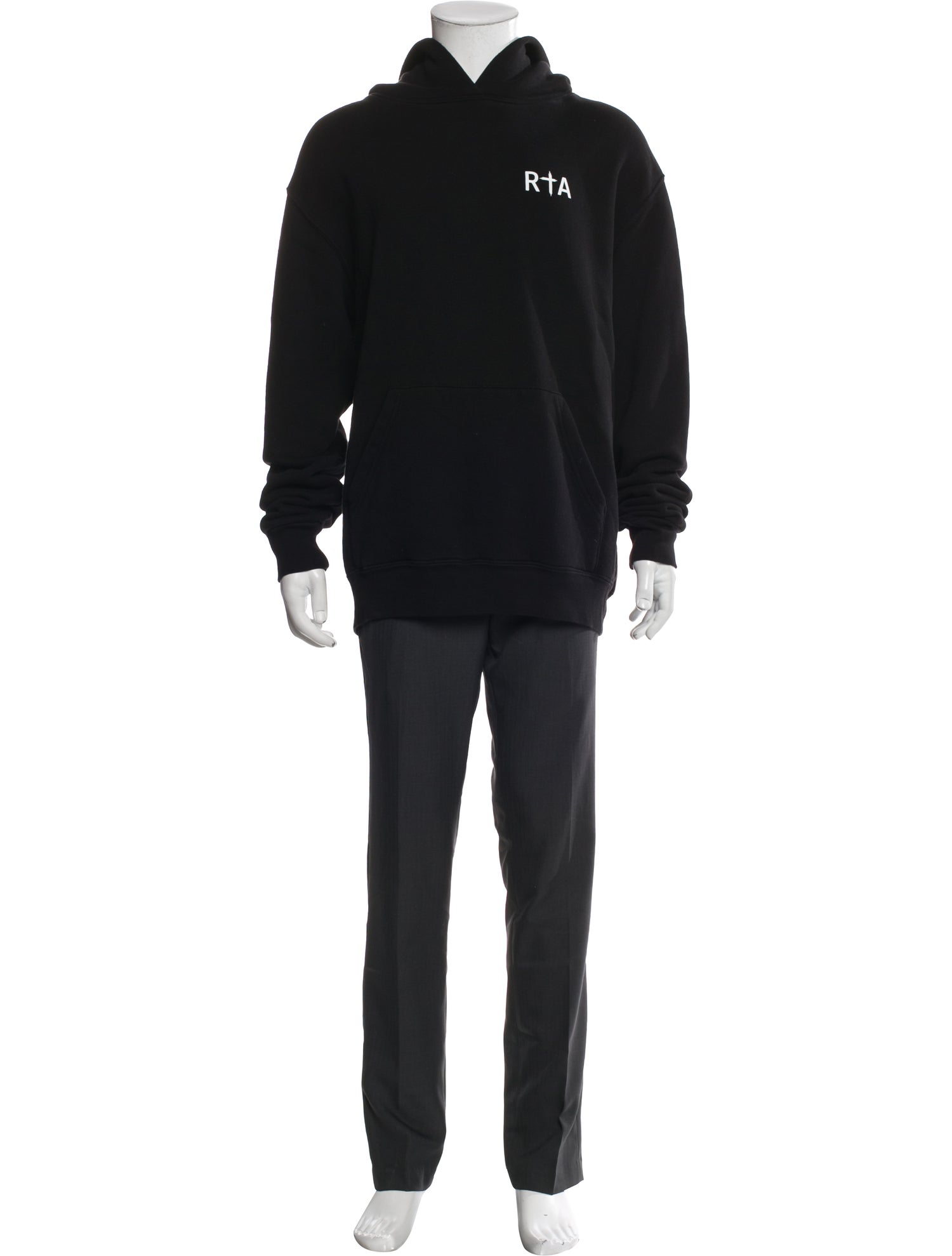 RtA Graphic Print Crew Neck Hoodie
