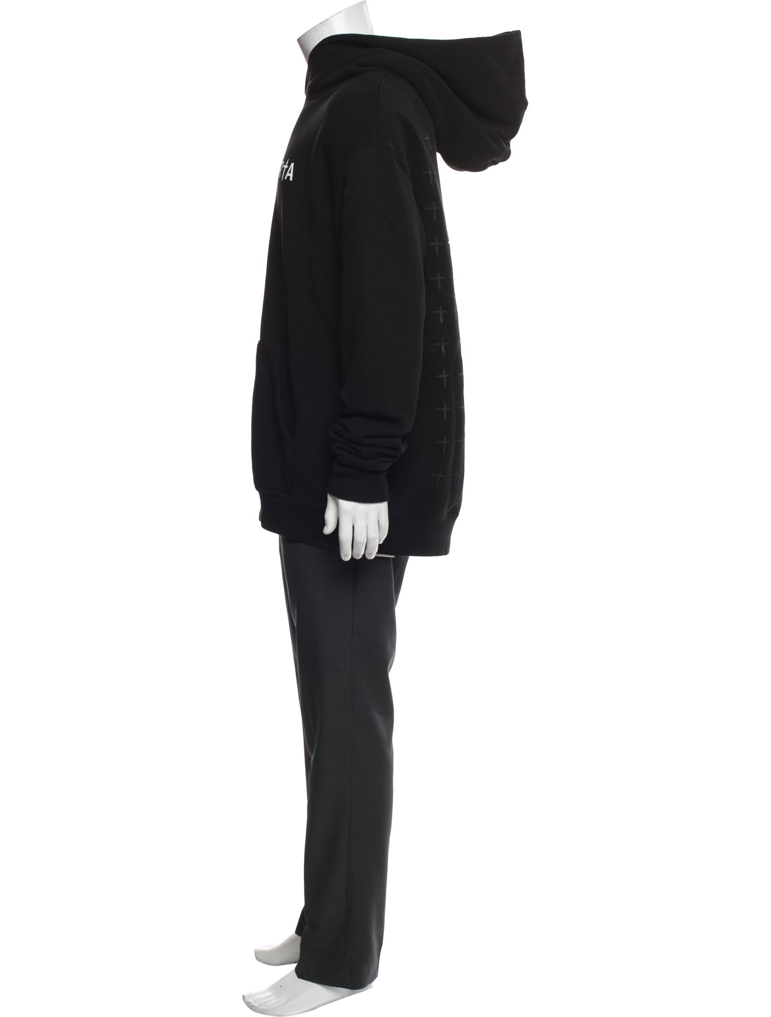 RtA Graphic Print Crew Neck Hoodie