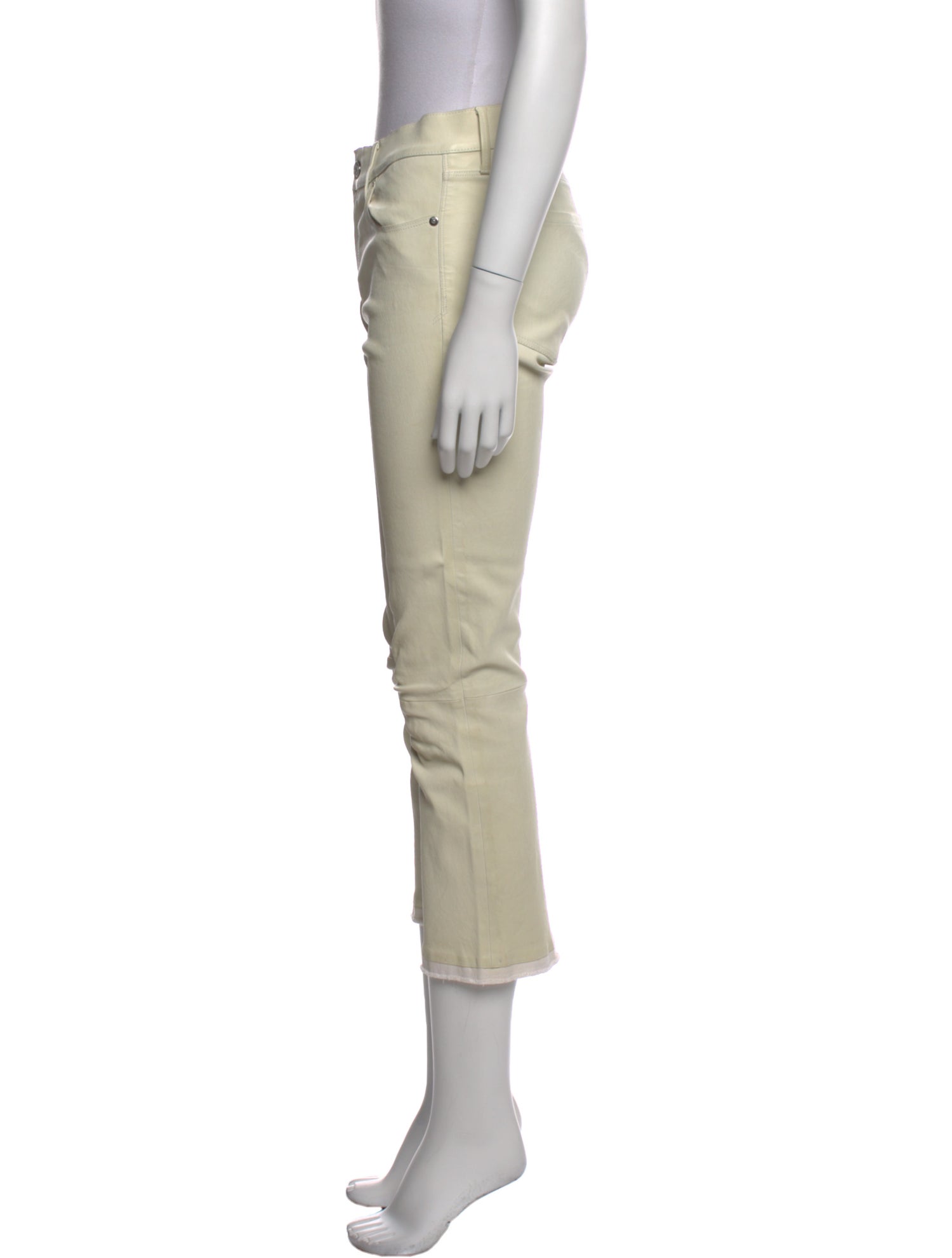 RtA Lamb Leather Straight Leg Pants
