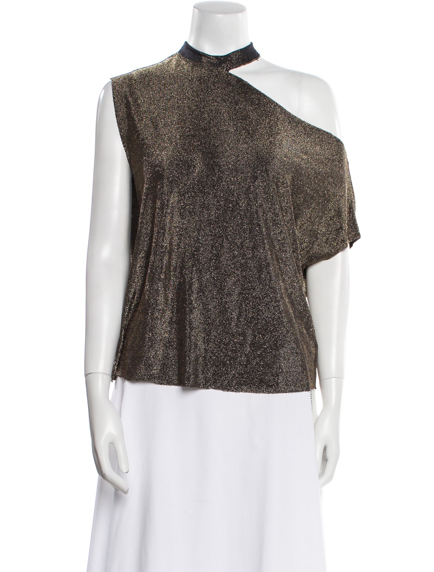 RtA Asymmetrical Short Sleeve Top