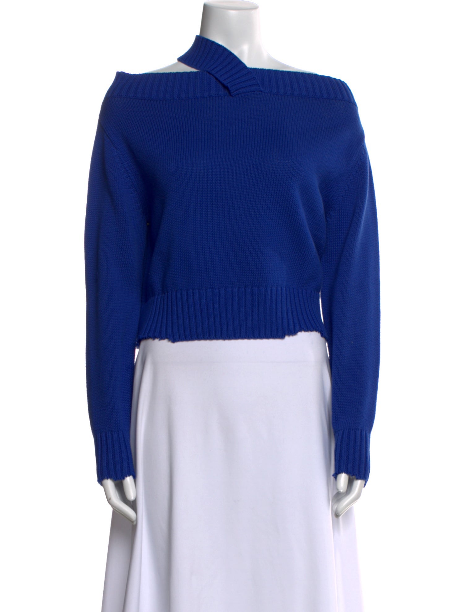 RtA One-Shoulder Long Sleeve Crop Top