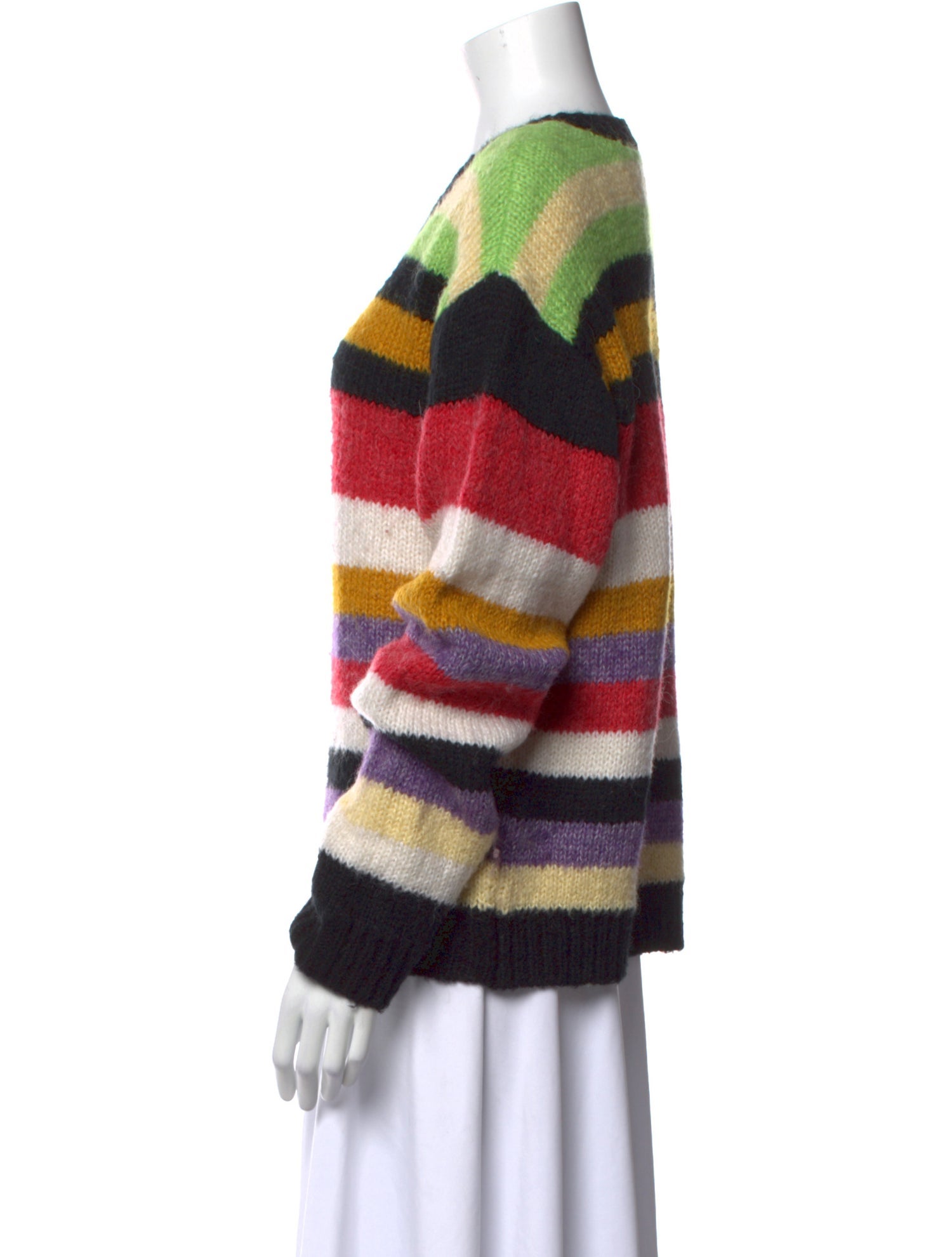 RtA Striped Crew Neck Sweater