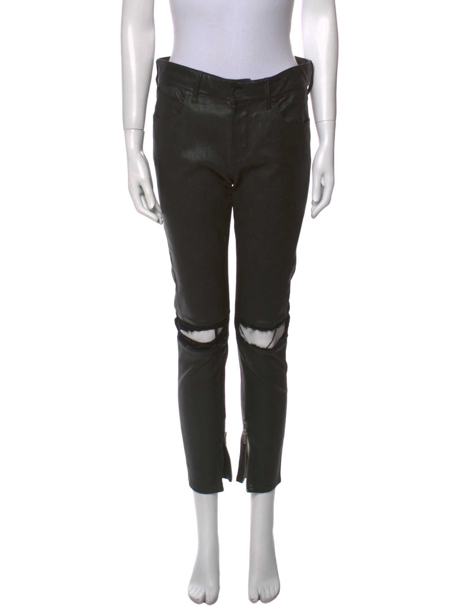RtA Lamb Leather Skinny Leg Pants