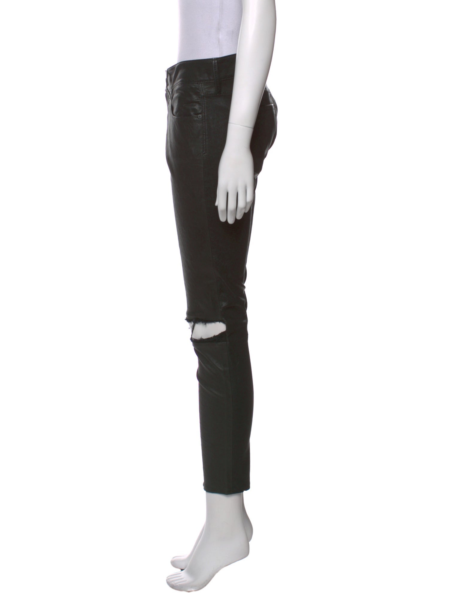 RtA Lamb Leather Skinny Leg Pants