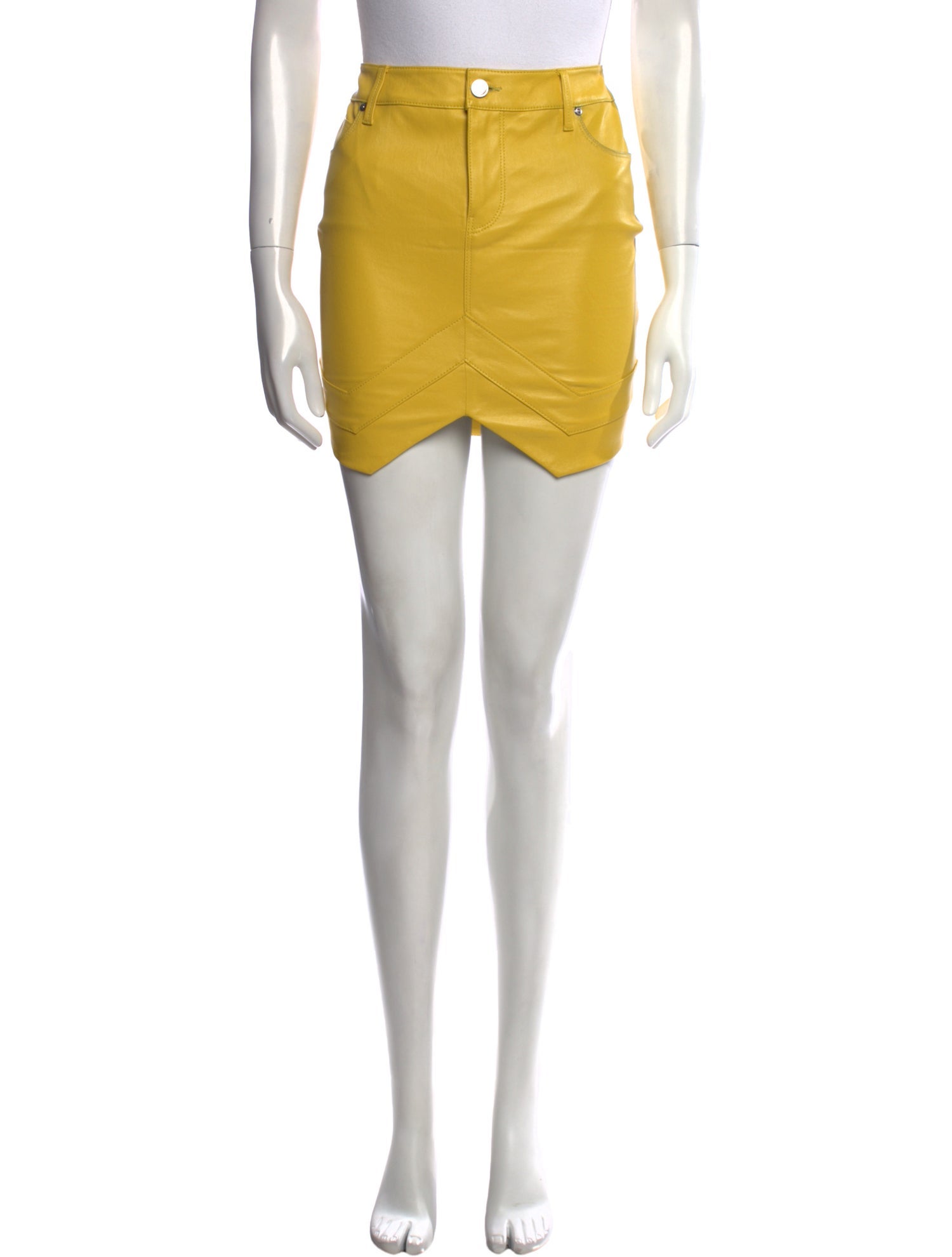 RtA Lambskin Mini Skirt