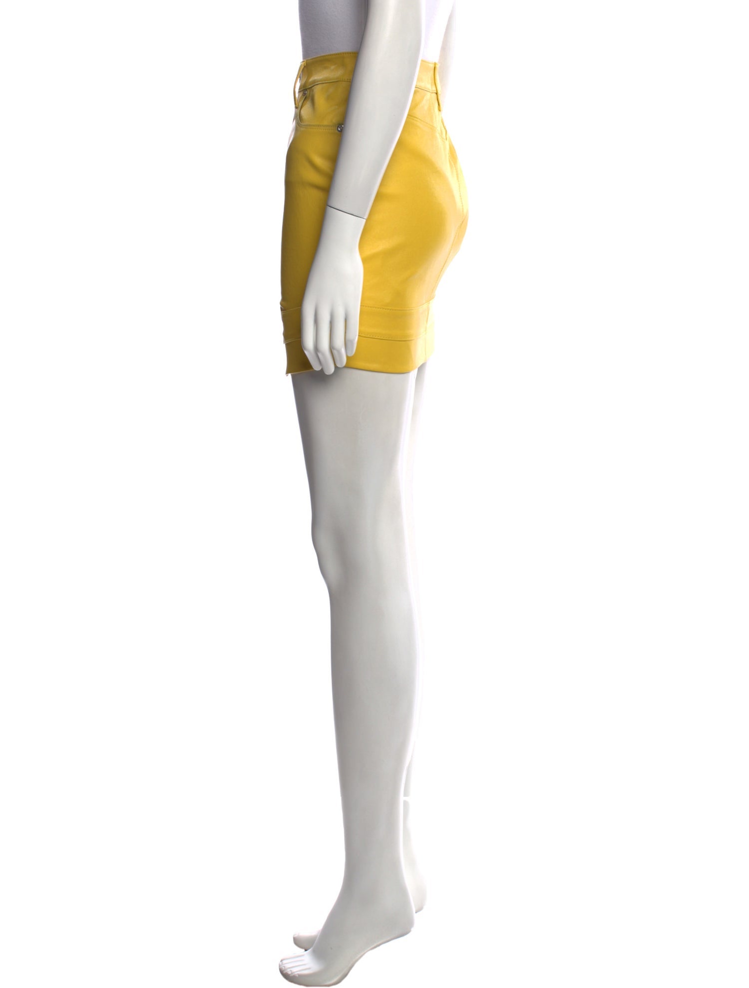 RtA Lambskin Mini Skirt