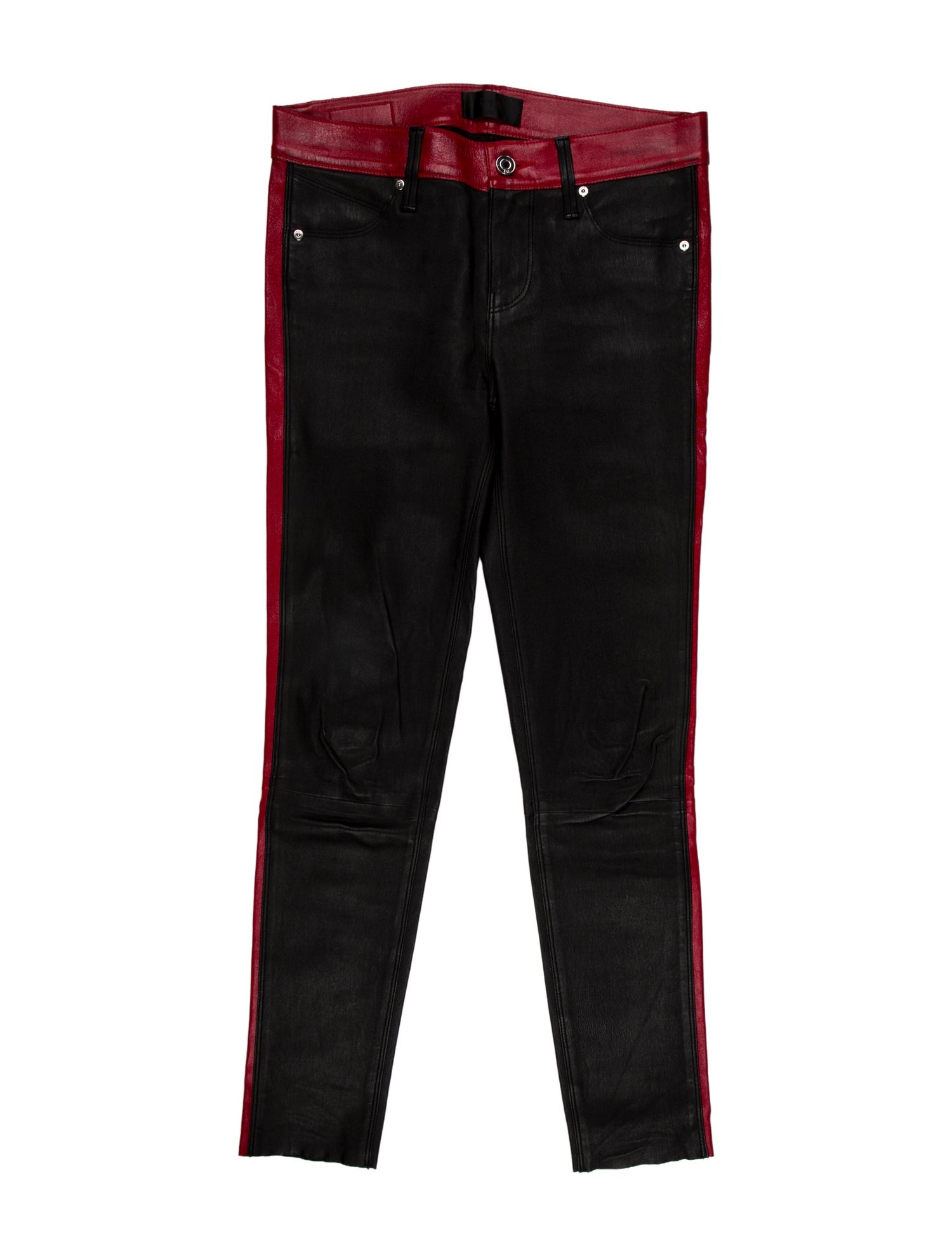 RtA Lambskin Skinny Leg Pants