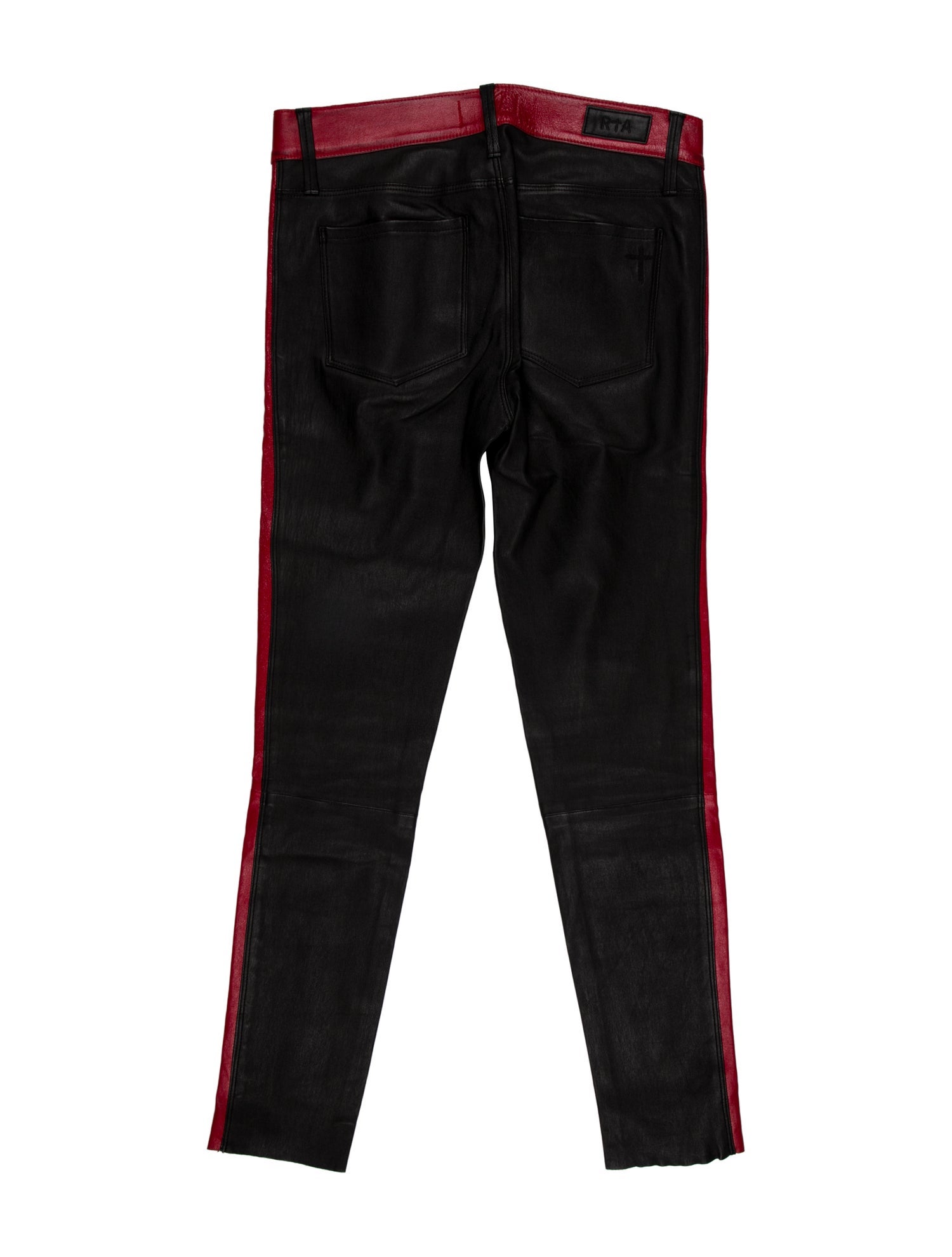 RtA Lambskin Skinny Leg Pants