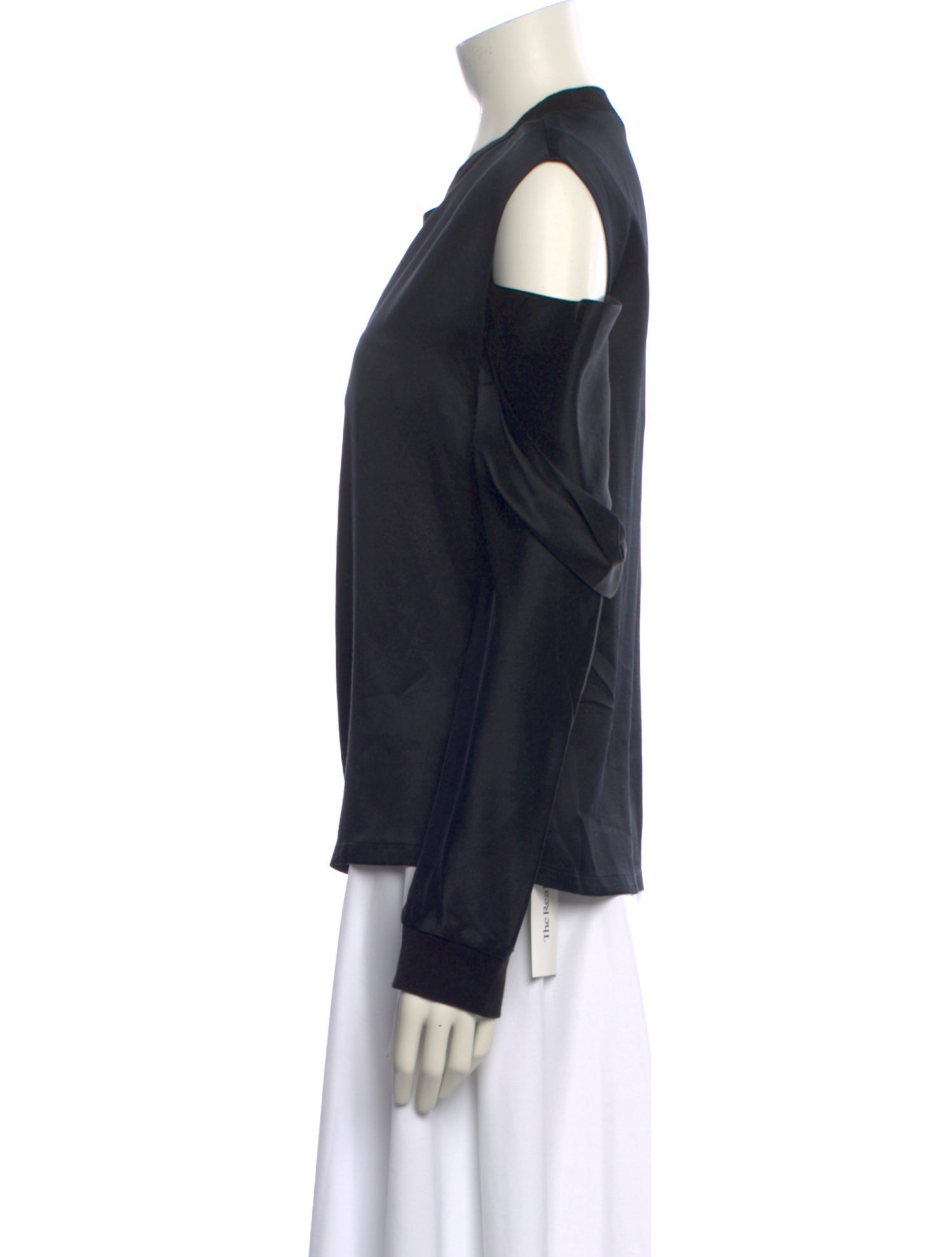 RtA Silk Cowl Neck Sweatshirt