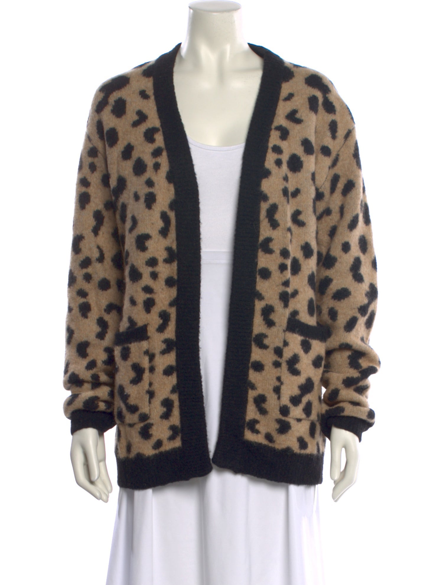 RtA Nylon Animal Print Sweater