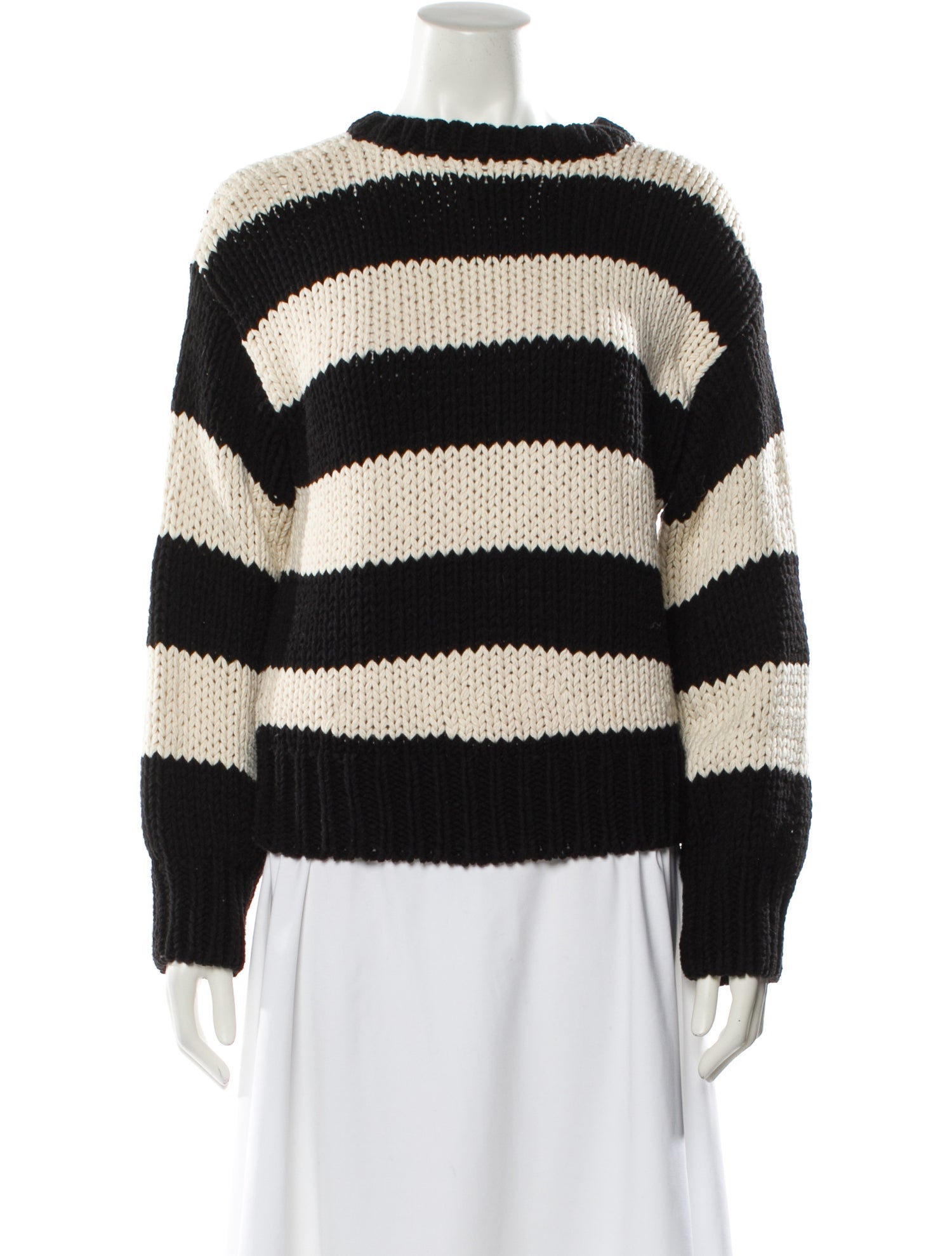 RtA Striped Crew Neck Sweater