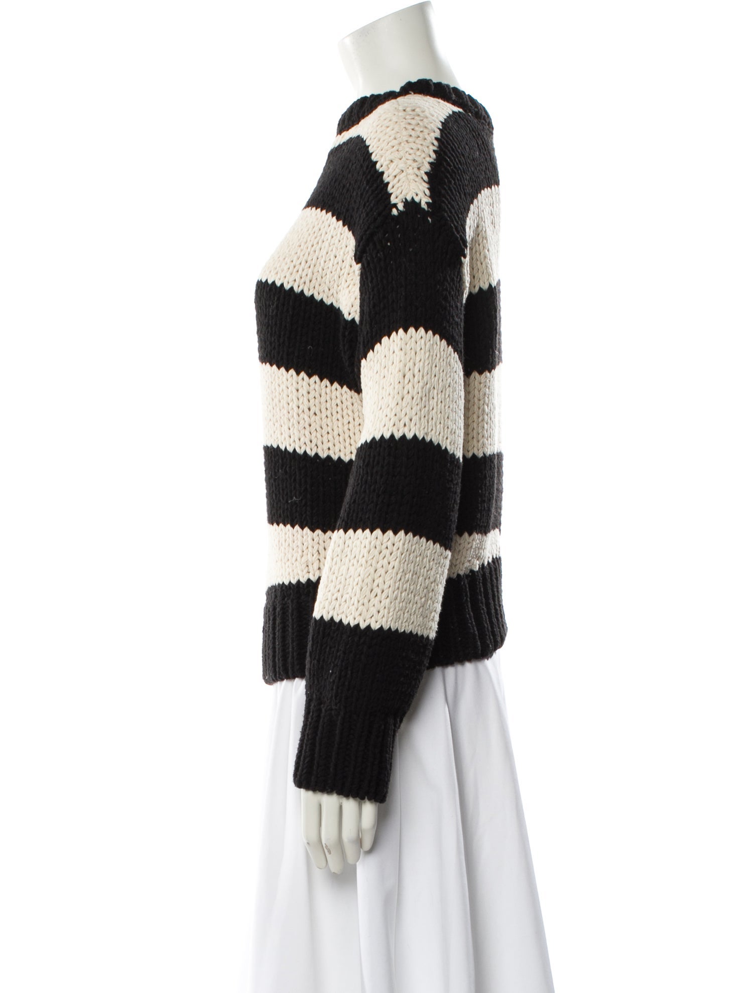 RtA Striped Crew Neck Sweater