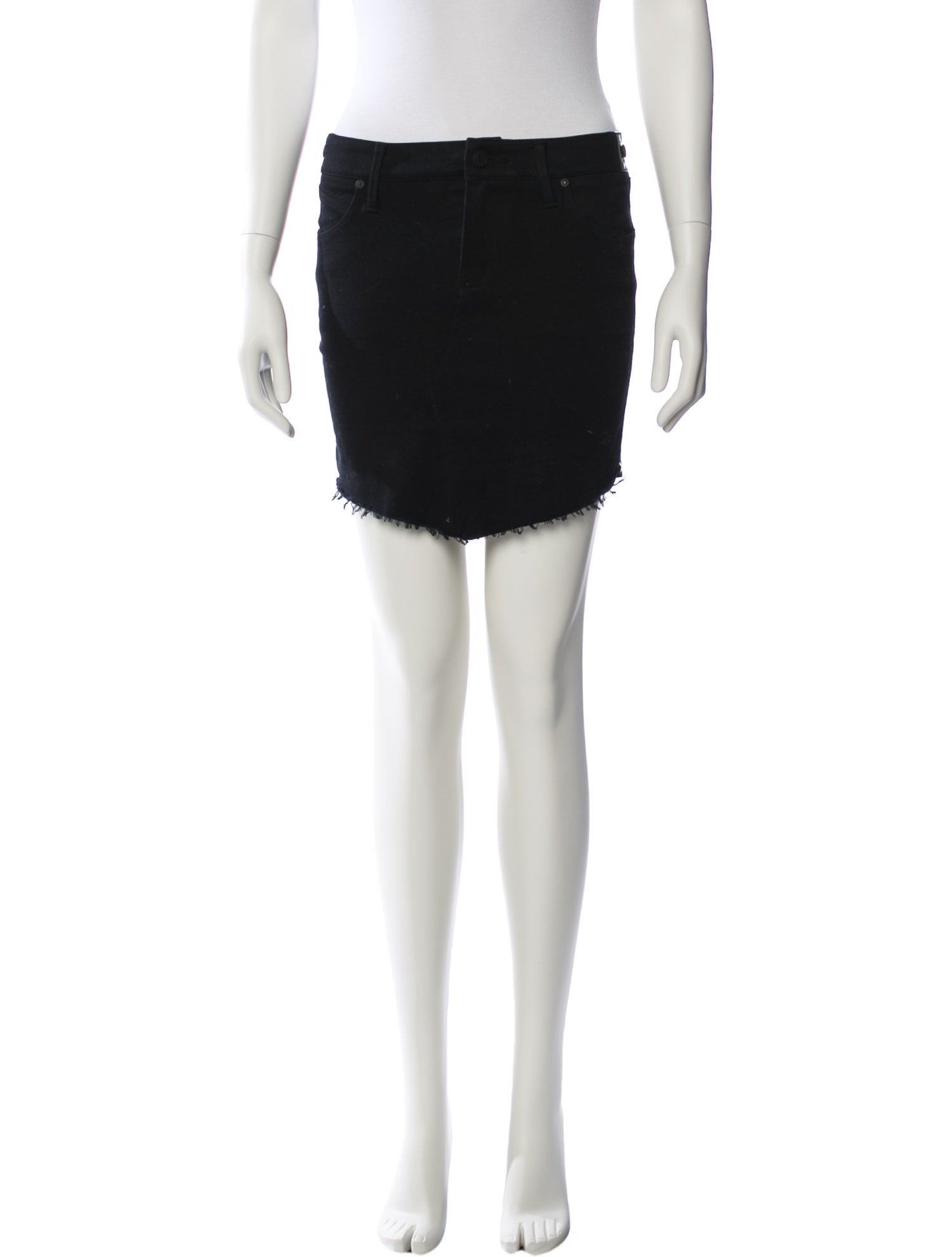 RtA Raw-Edge Trim Mini Skirt