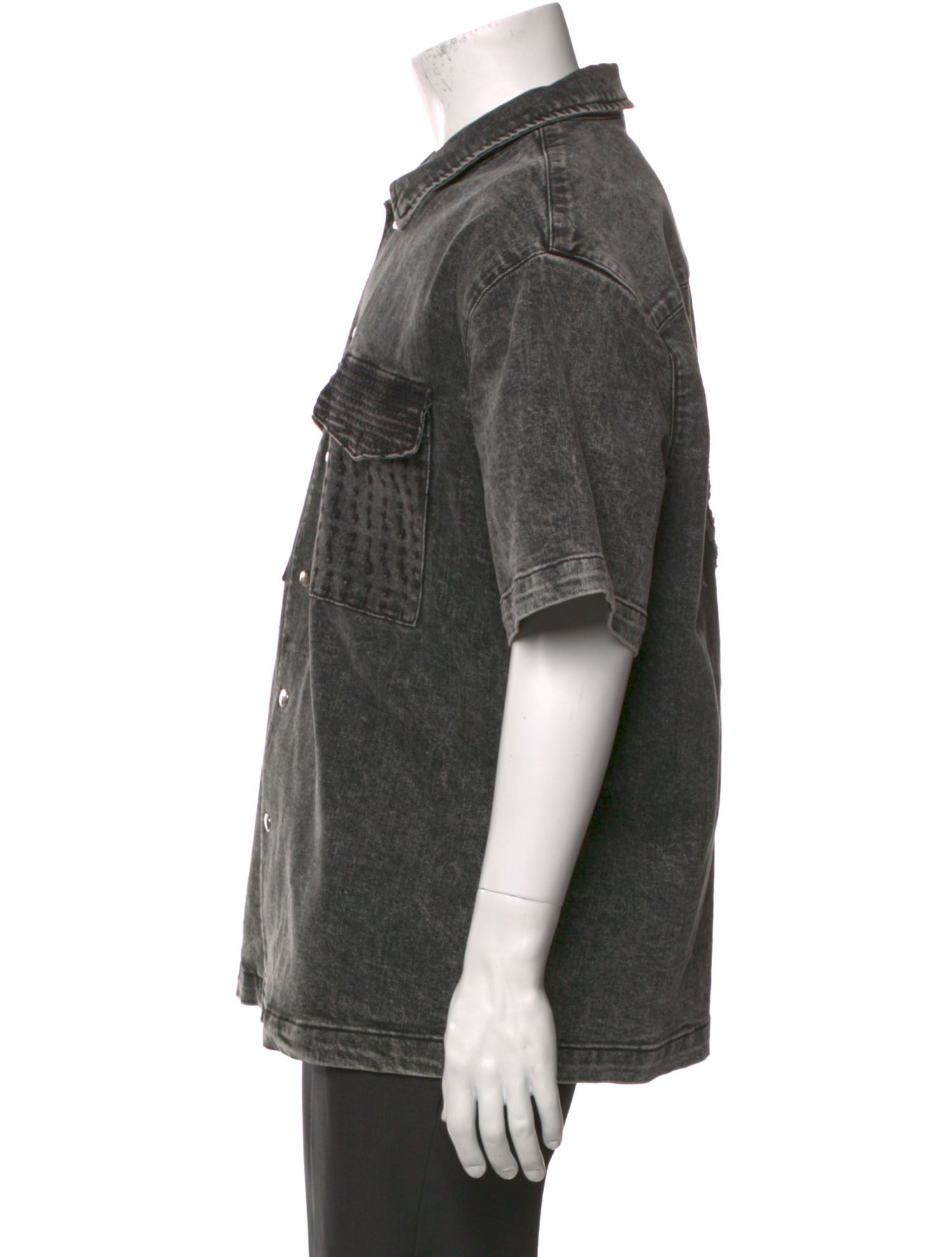 RtA Short Sleeve Denim Shirt