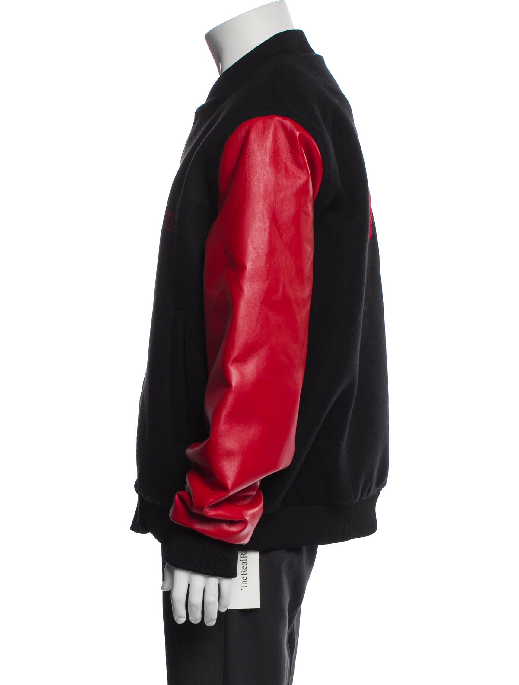 RtA Colorblock Pattern Varsity Jacket