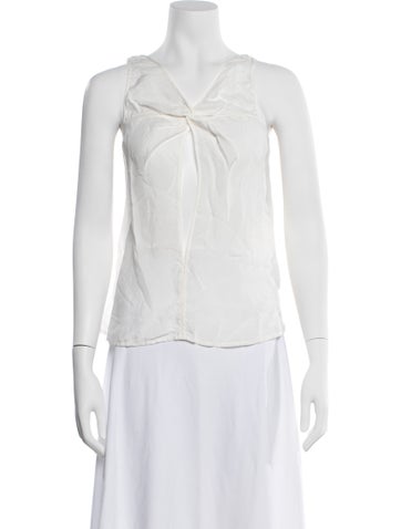Pre-owned Rta V-neck Sleeveless Top W/ Tags In White