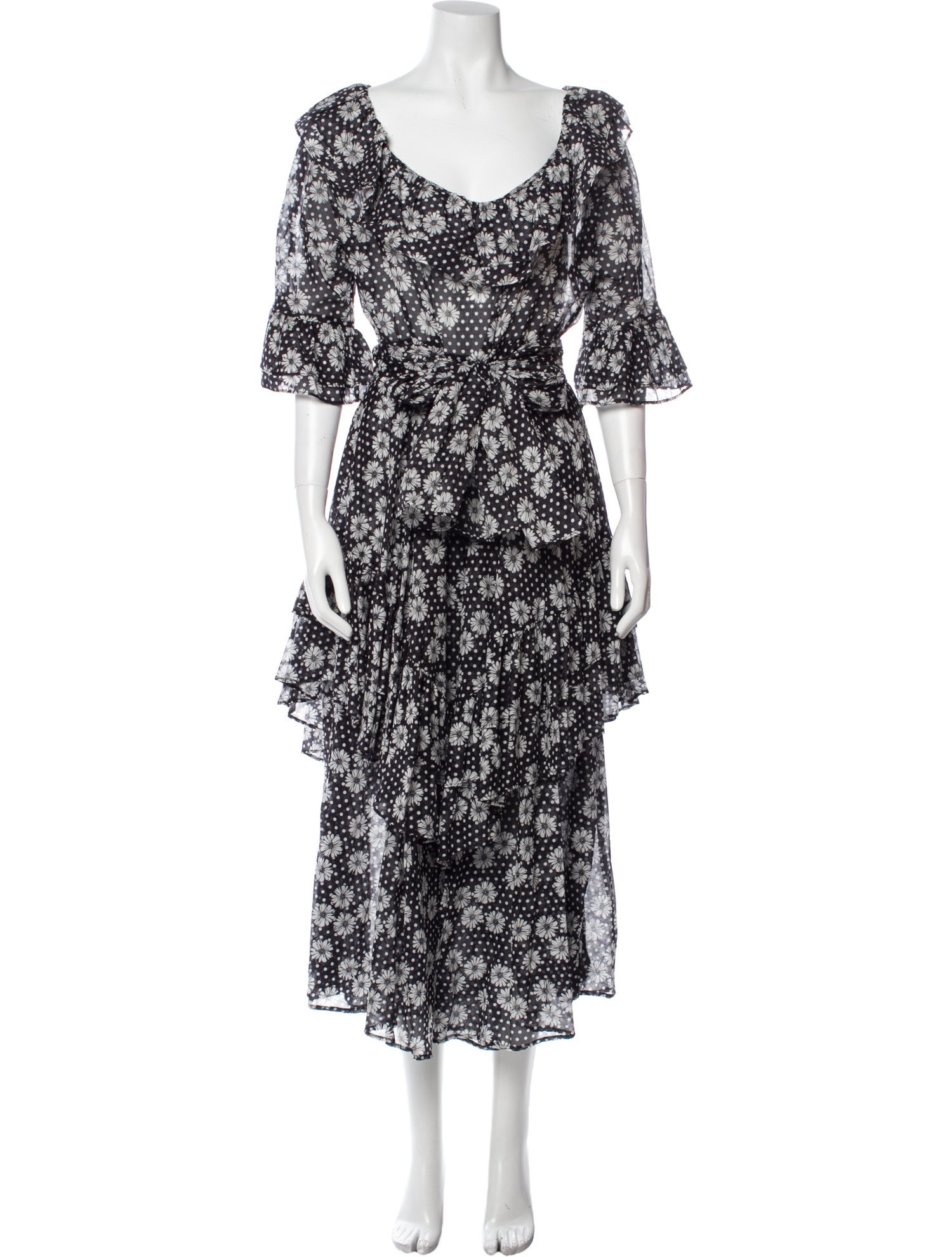 Lisa Marie Fernandez Floral Print Long Dress w/ Tags