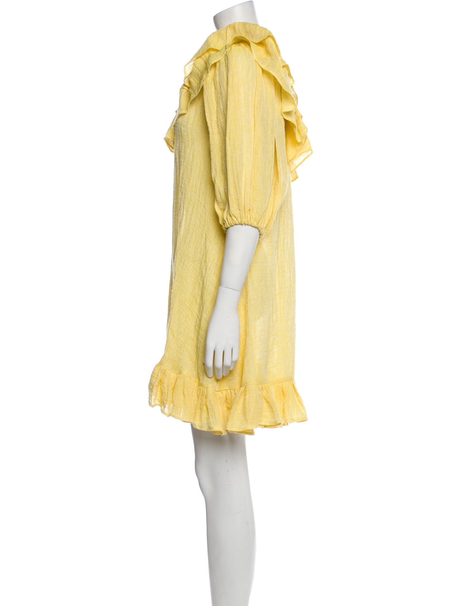 Lisa Marie Fernandez One-Shoulder Mini Dress