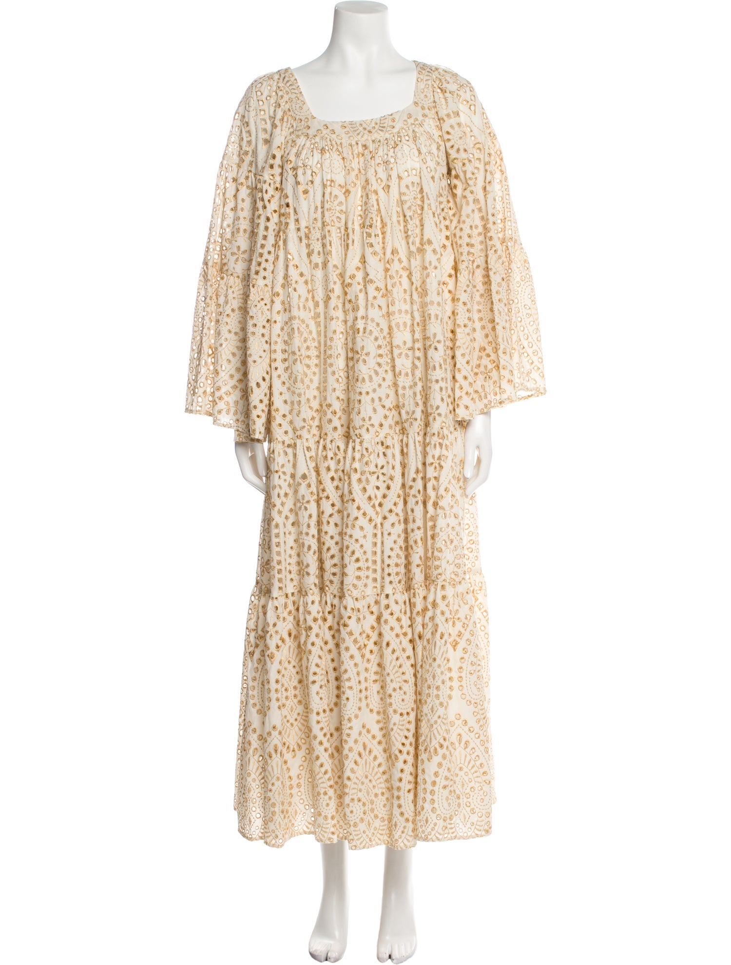 Lisa Marie Fernandez Floral Print Long Dress