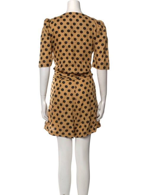 Lisa Marie Fernandez Linen Polka Dot Print Romper
