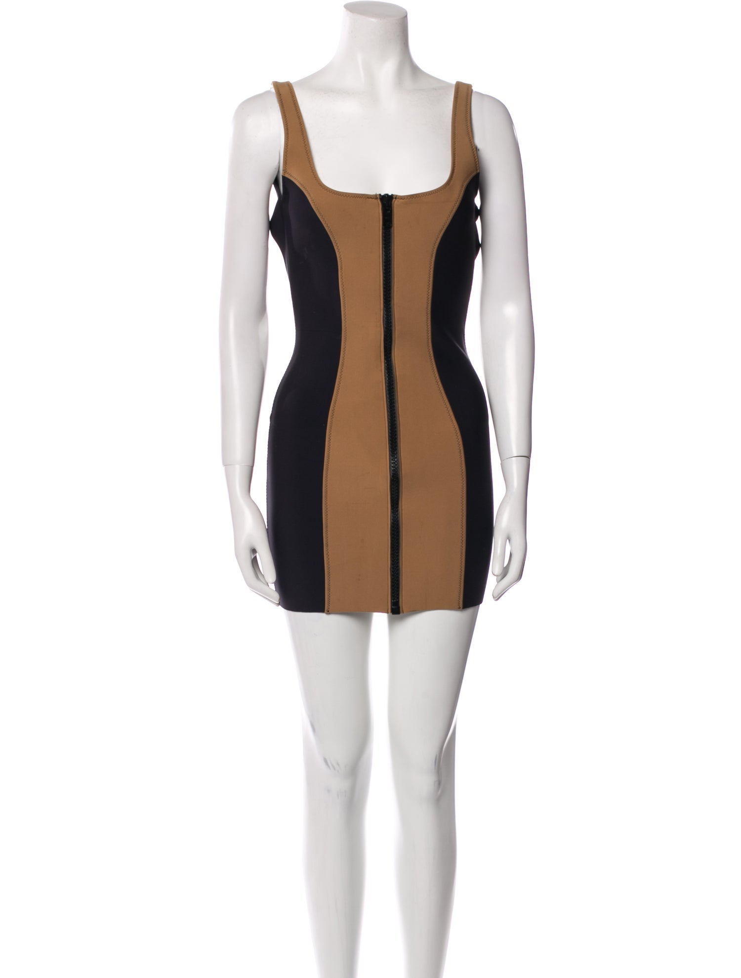Lisa Marie Fernandez Colorblock Pattern Mini Dress