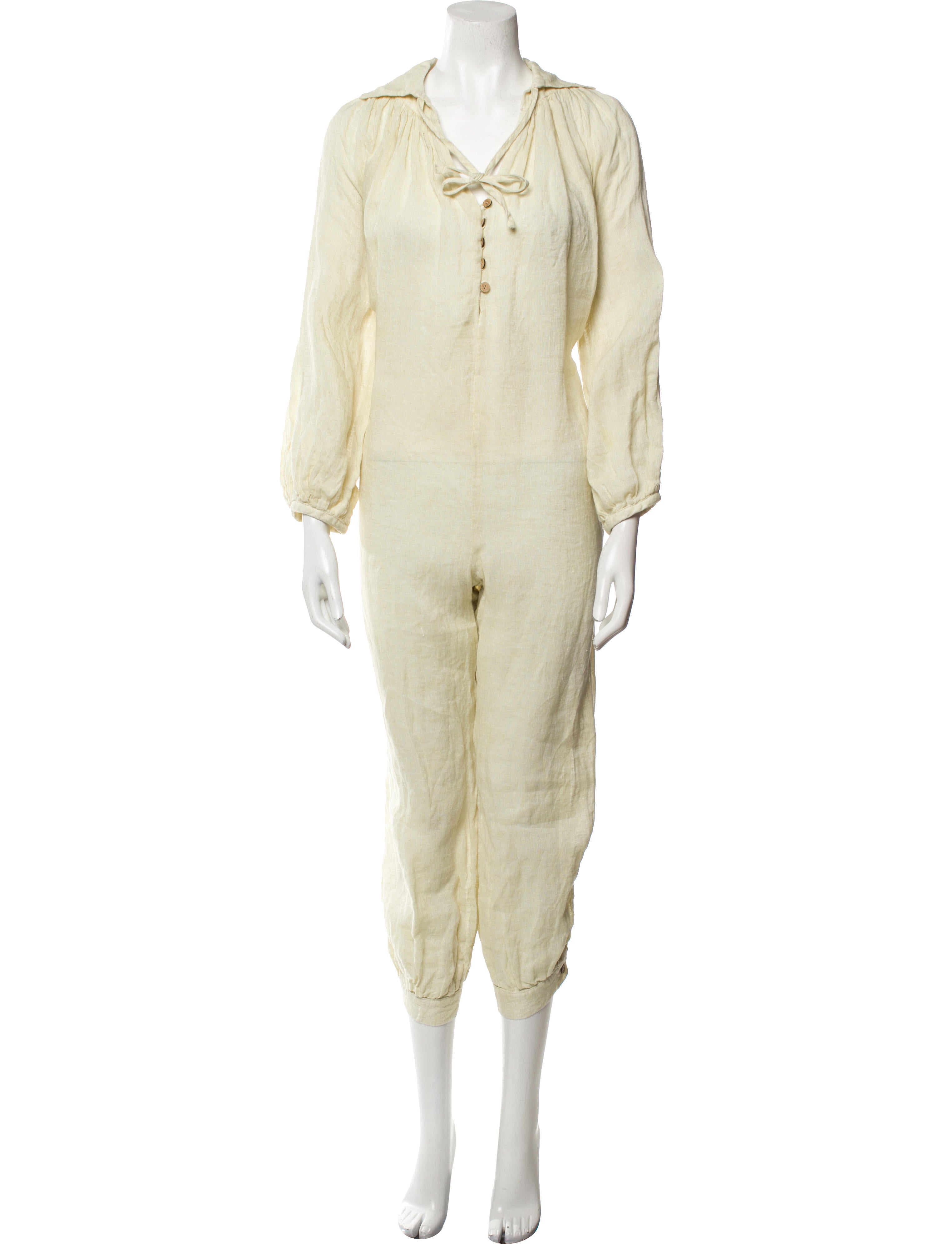 Lisa Marie Fernandez V-Neck Jumpsuit