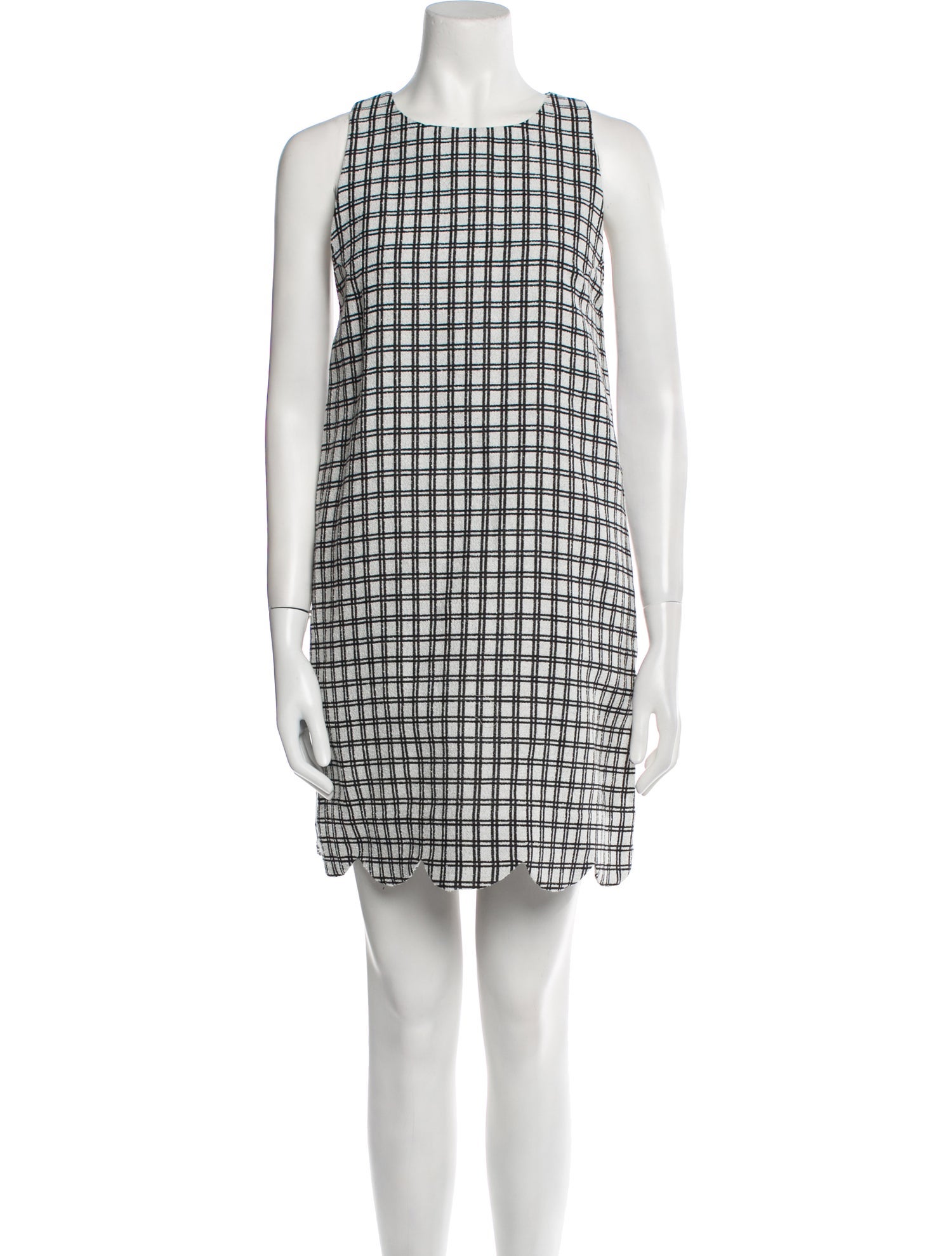 Lisa Marie Fernandez Plaid Print Mini Dress