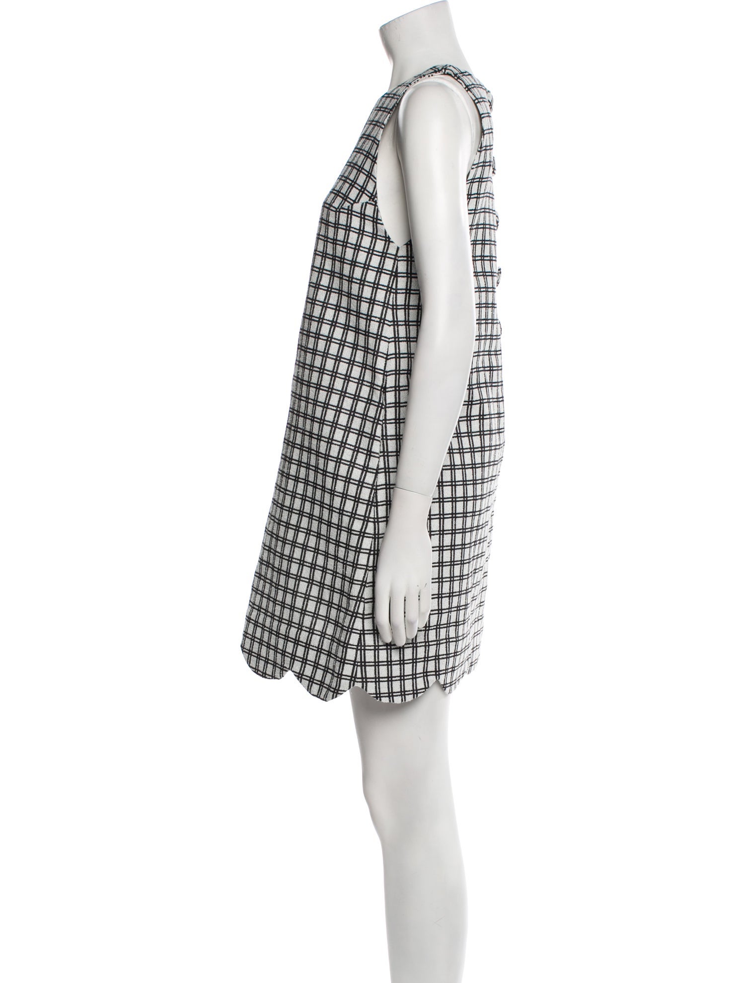 Lisa Marie Fernandez Plaid Print Mini Dress