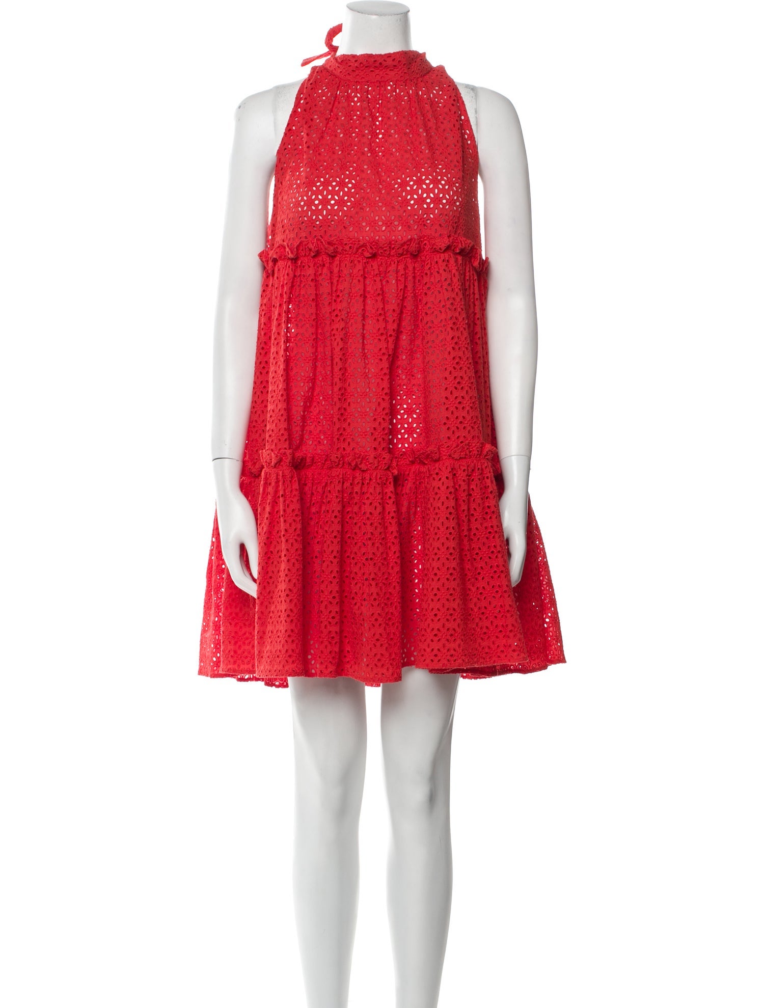 Lisa Marie Fernandez Mock Neck Mini Dress