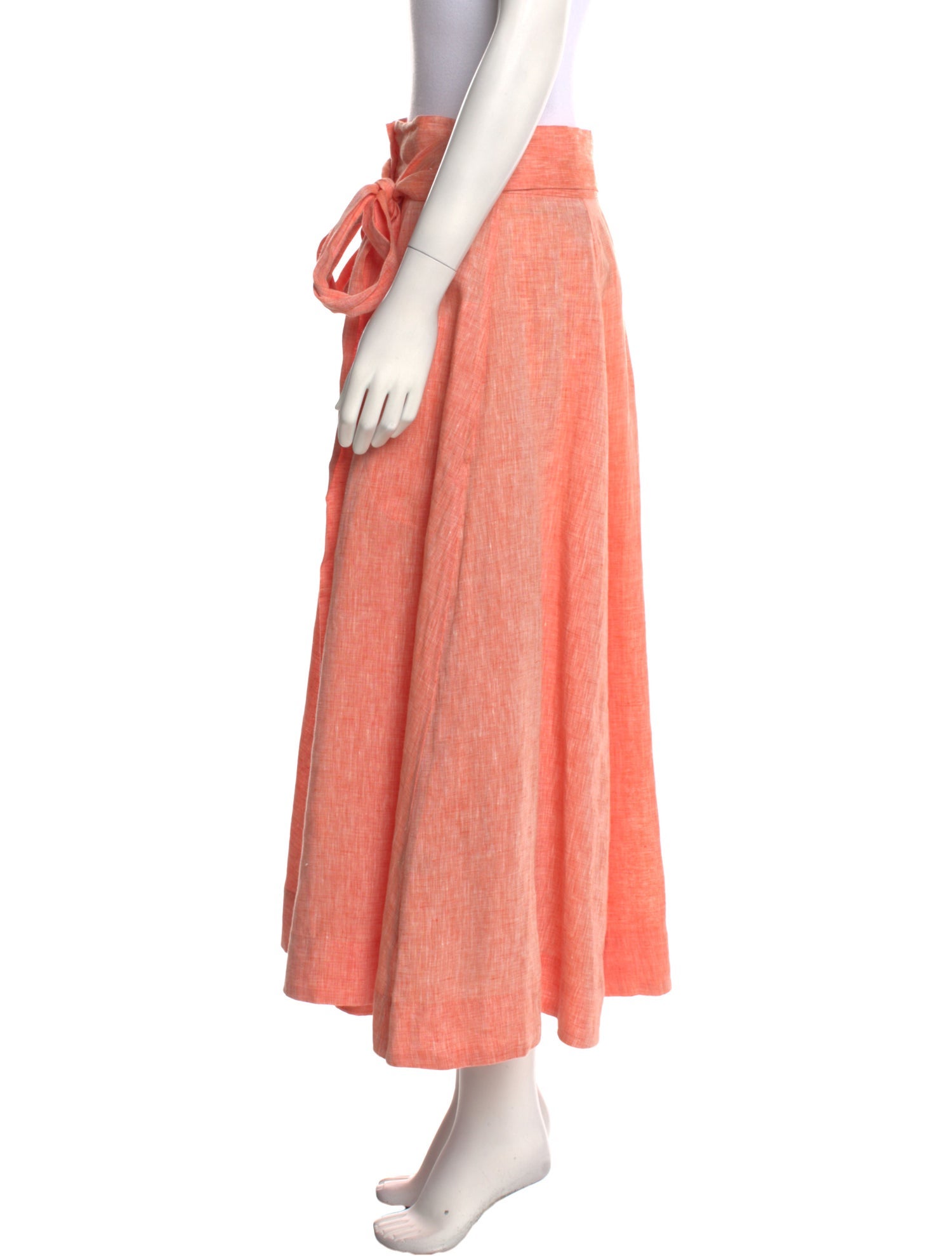 Lisa Marie Fernandez Linen Midi Length Skirt