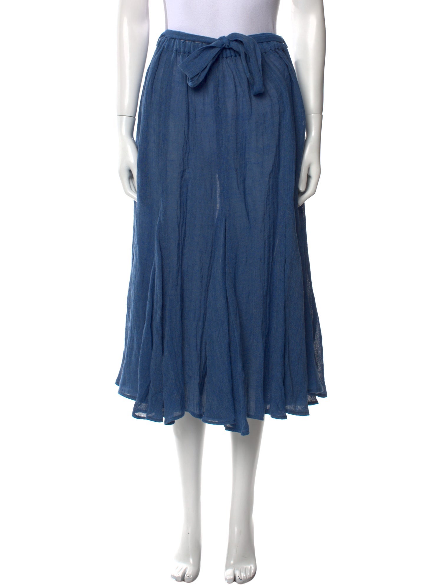 Lisa Marie Fernandez Linen Midi Length Skirt