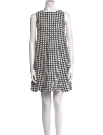 Lisa Marie Fernandez Plaid Print Mini Dress