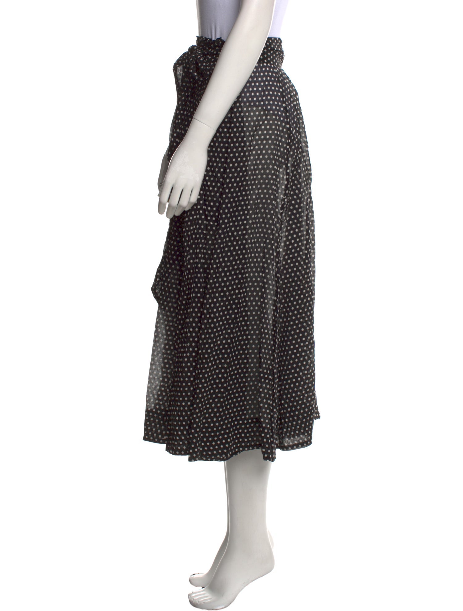 Lisa Marie Fernandez Polka Dot Print Midi Length Skirt