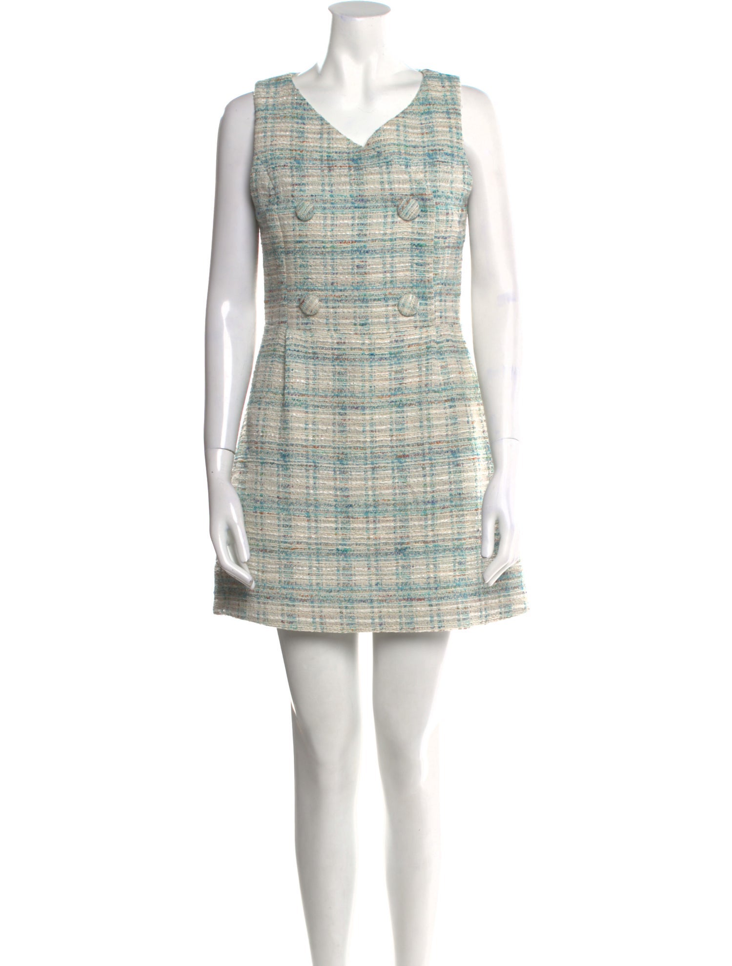 Lisa Marie Fernandez Tweed Pattern Mini Dress