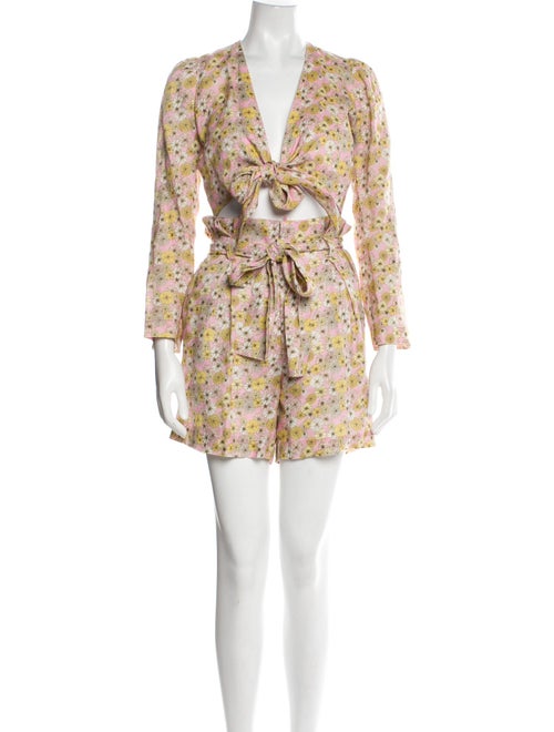 Lisa Marie Fernandez Linen Printed Short Set