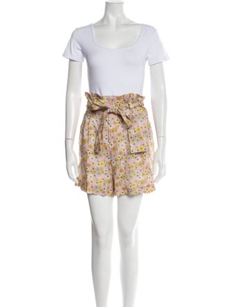 Lisa Marie Fernandez Linen Printed Short Set