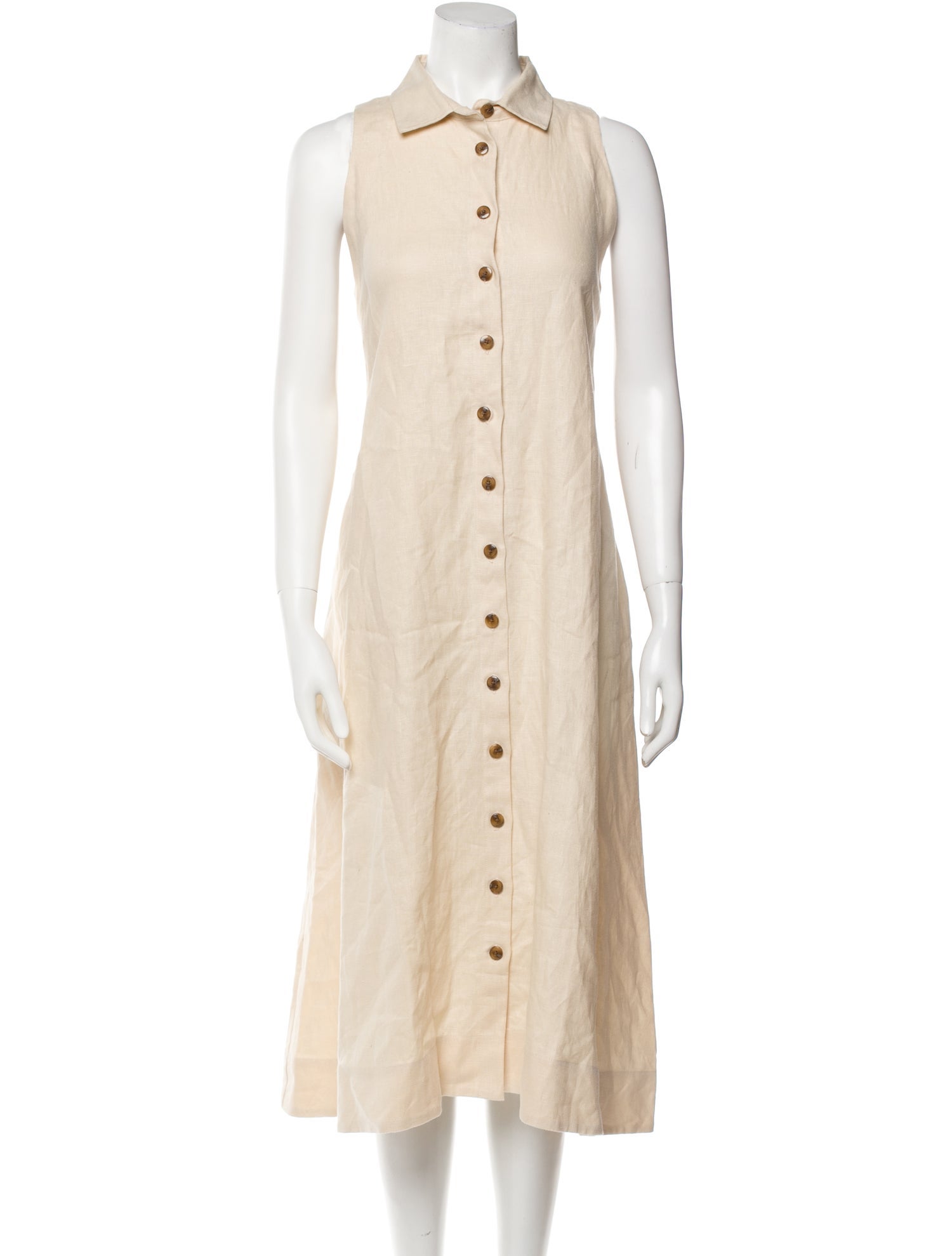 Lisa Marie Fernandez Linen Midi Length Dress