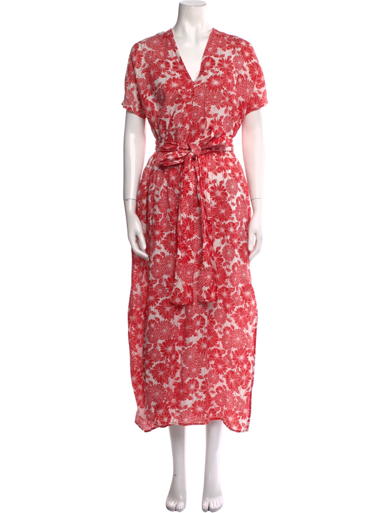 Lisa Marie Fernandez Floral Print Long Dress