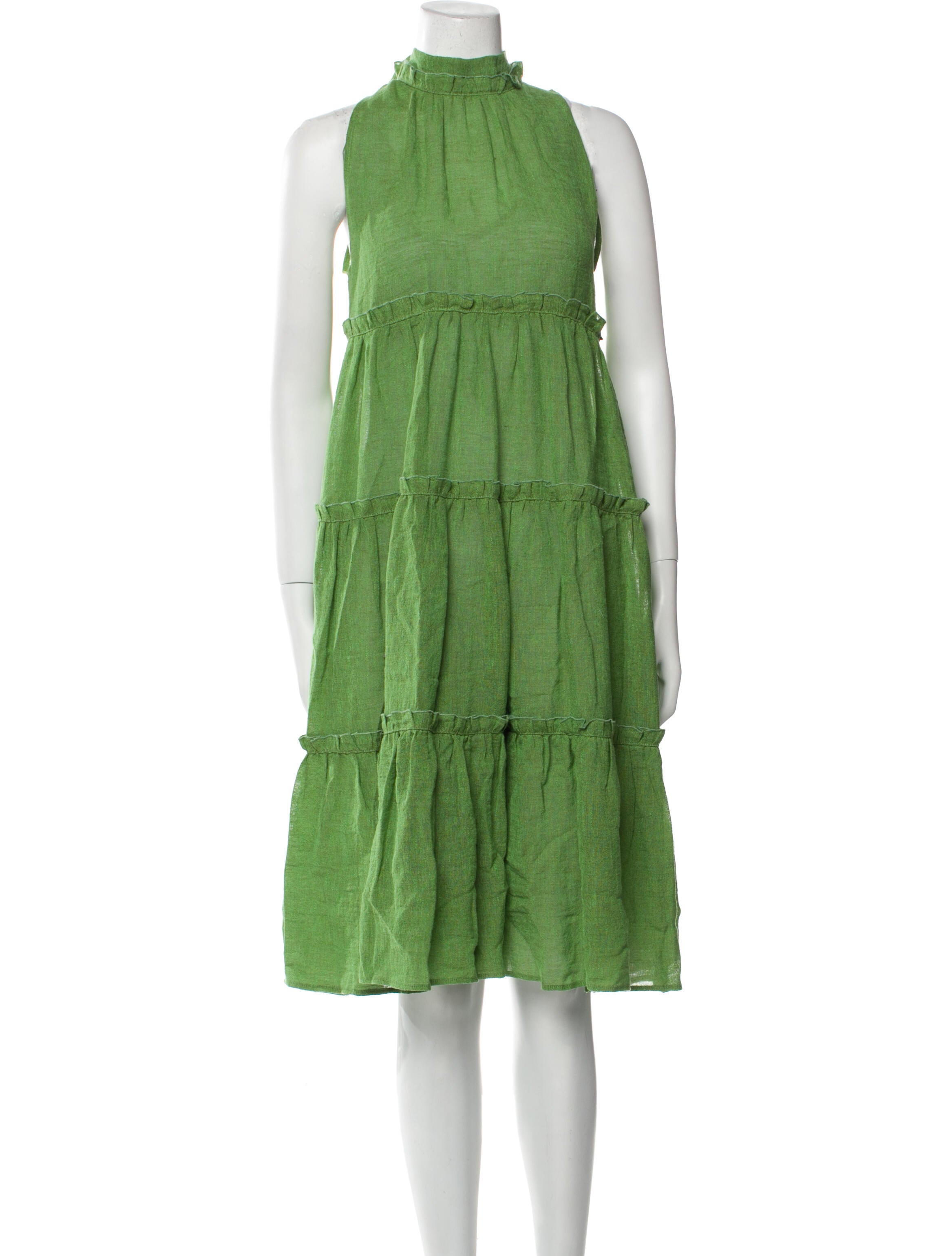 Lisa Marie Fernandez Linen Knee-Length Dress