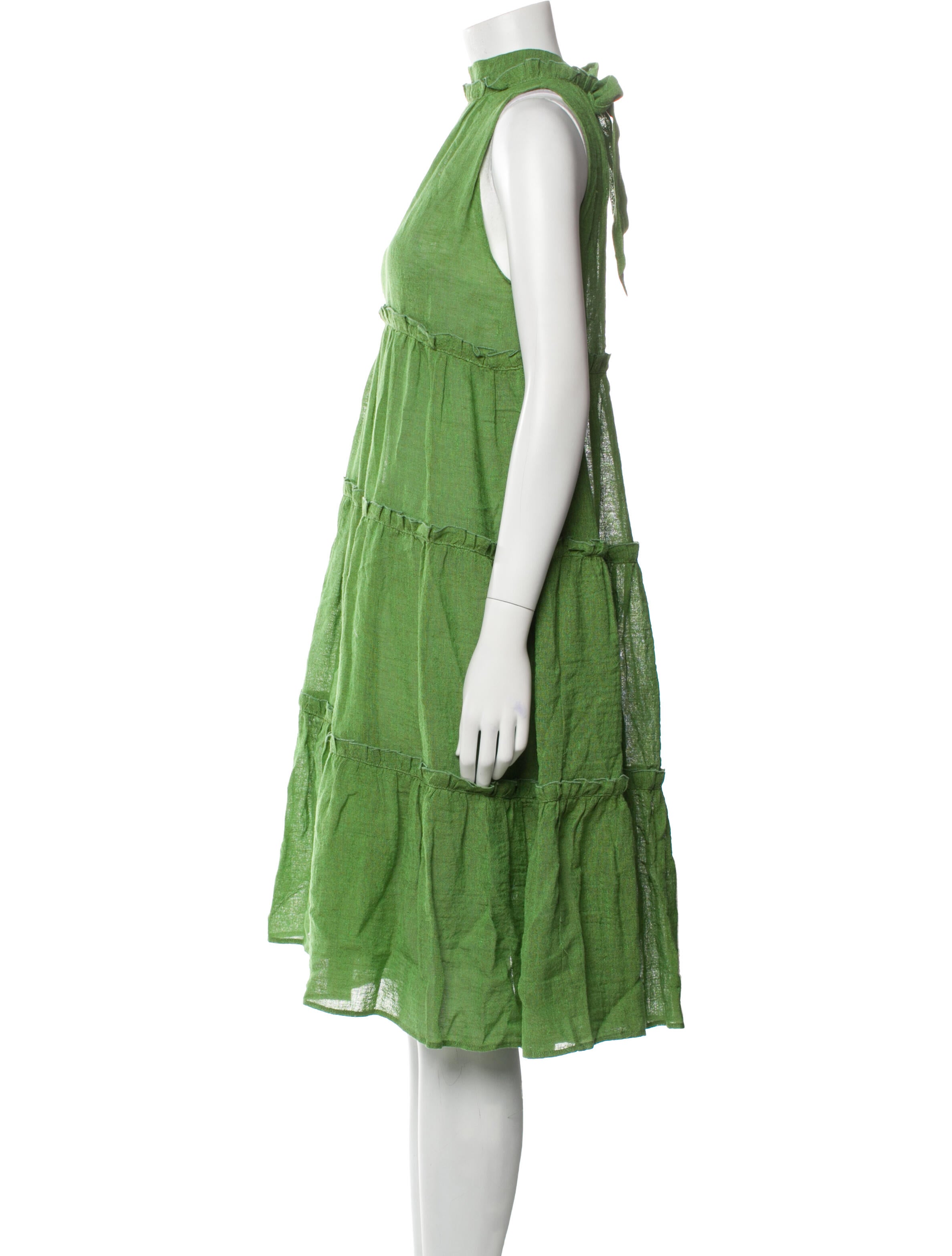 Lisa Marie Fernandez Linen Knee-Length Dress