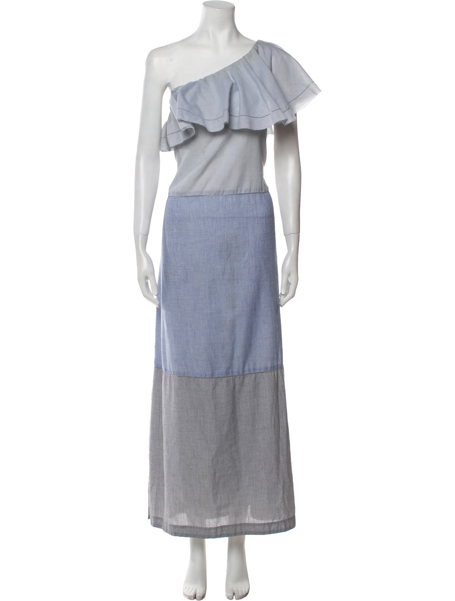 Lisa Marie Fernandez One-Shoulder Long Dress