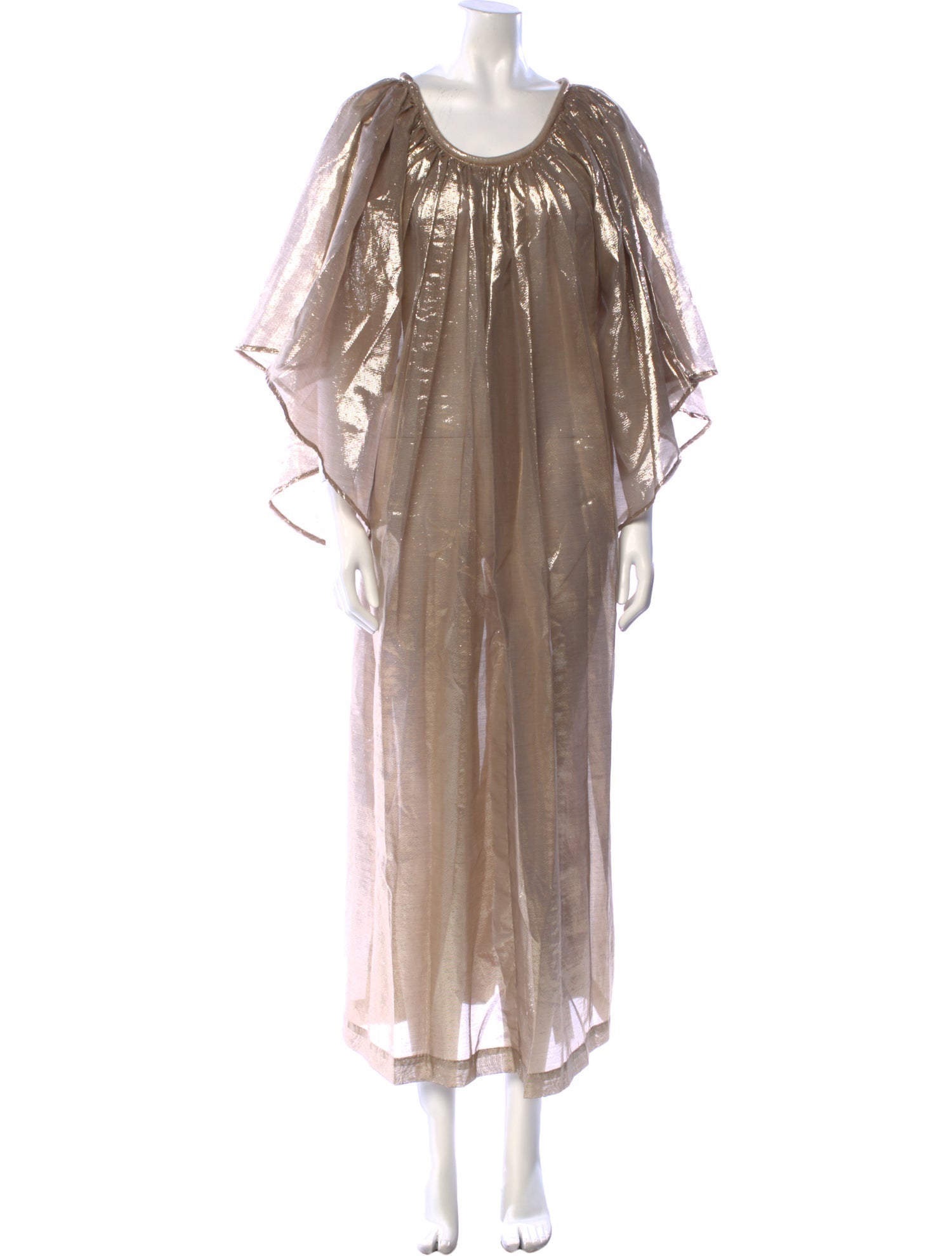 Lisa Marie Fernandez Scoop Neck Long Dress