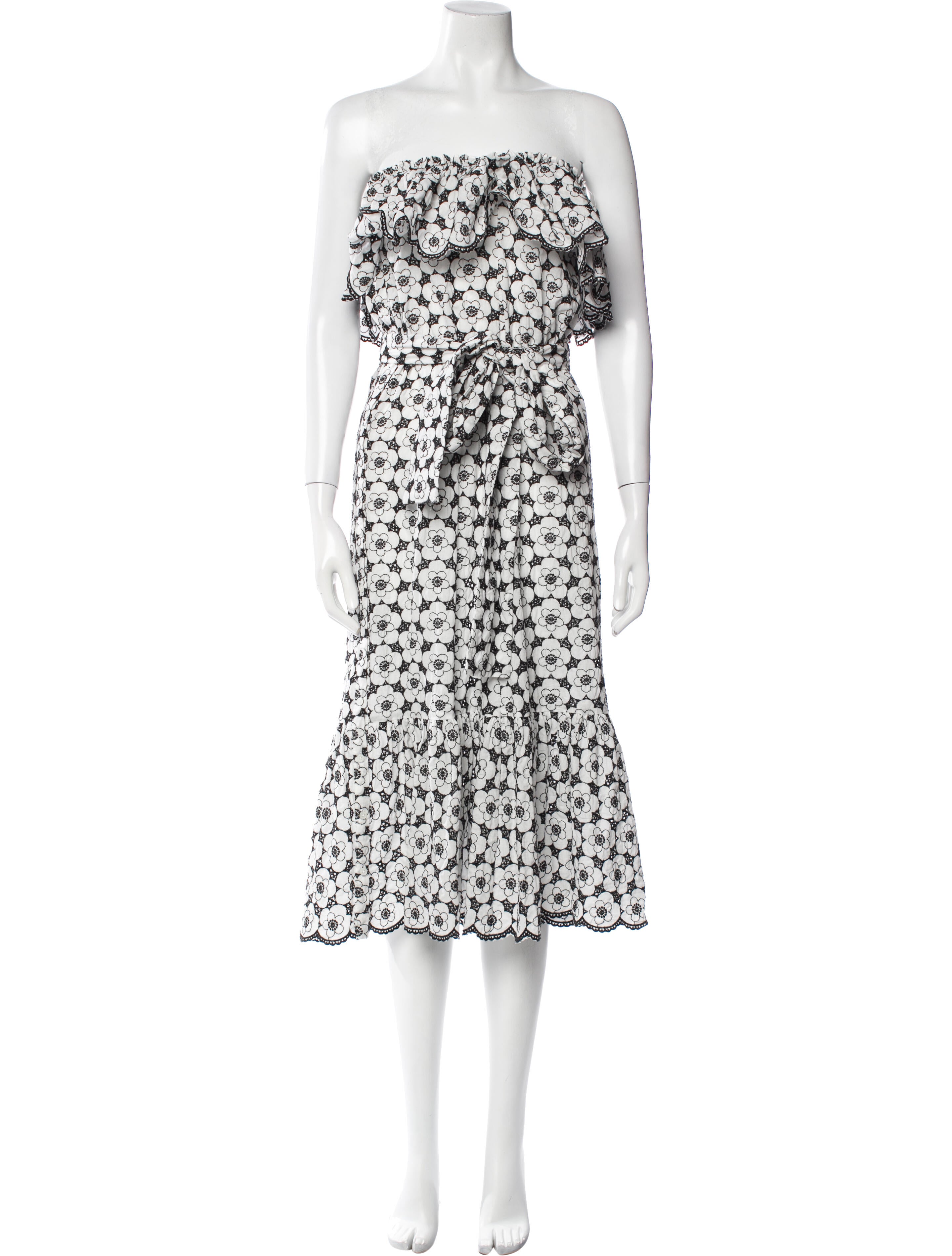 Lisa Marie Fernandez Floral Print Midi Length Dress